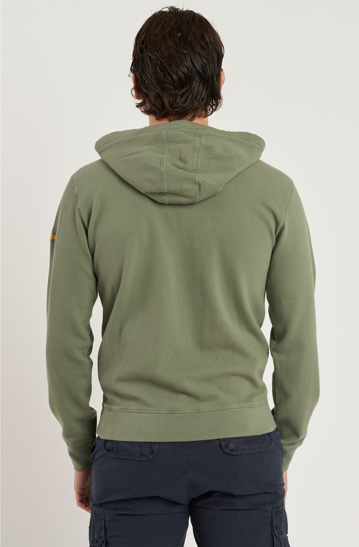 Men's sweatshirt in knitted cotton