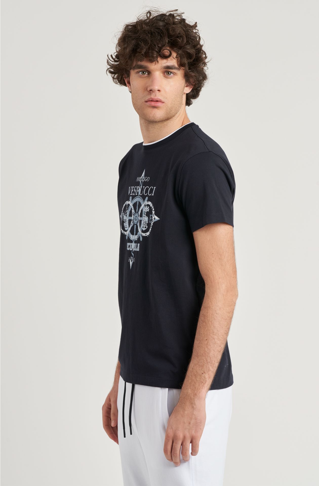 T-shirt da uomo Amerigo Vespucci in cotone jersey