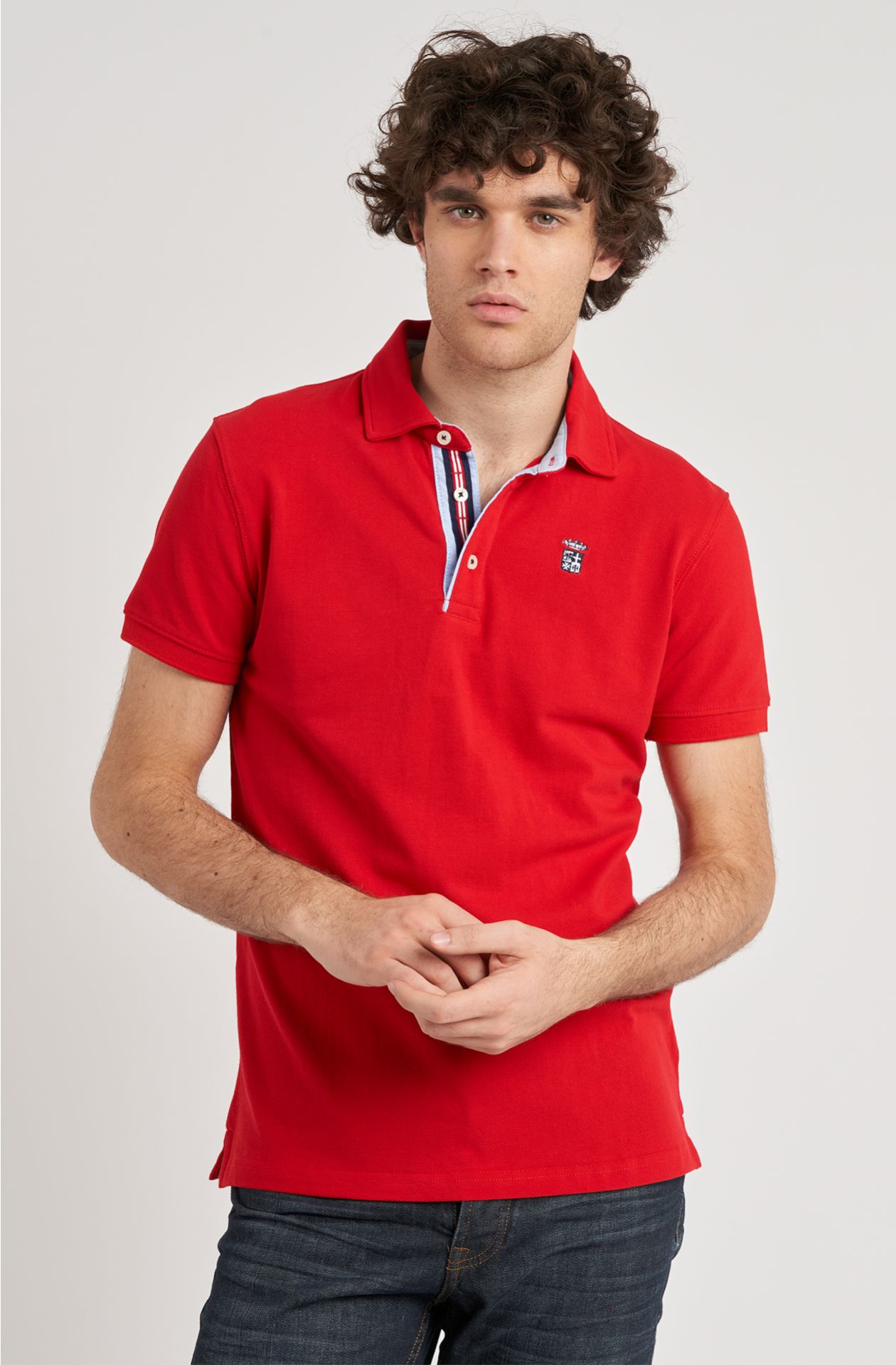 Polo da uomo in cotone piquet