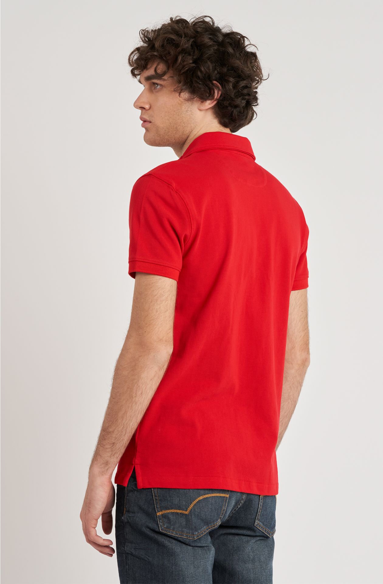 Polo da uomo in cotone piquet
