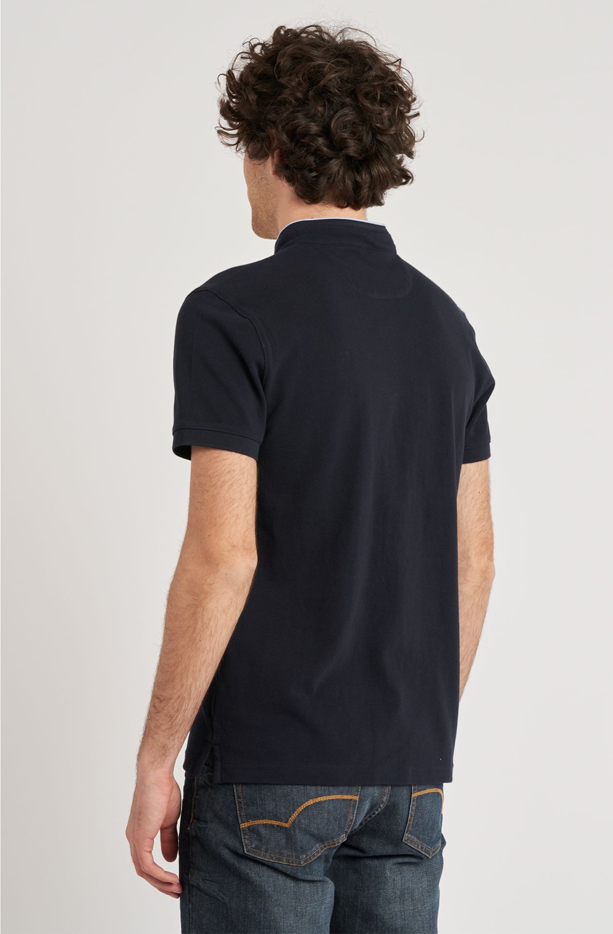 Polo da uomo in cotone piquet