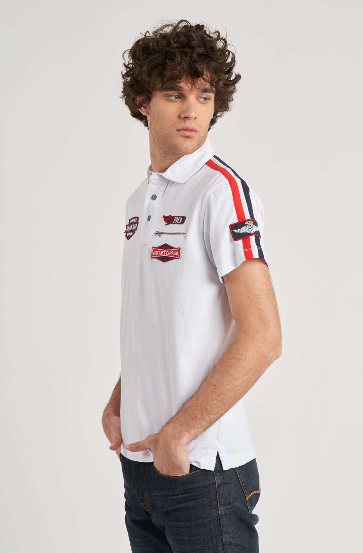 Polo da uomo Grupaer in jersey