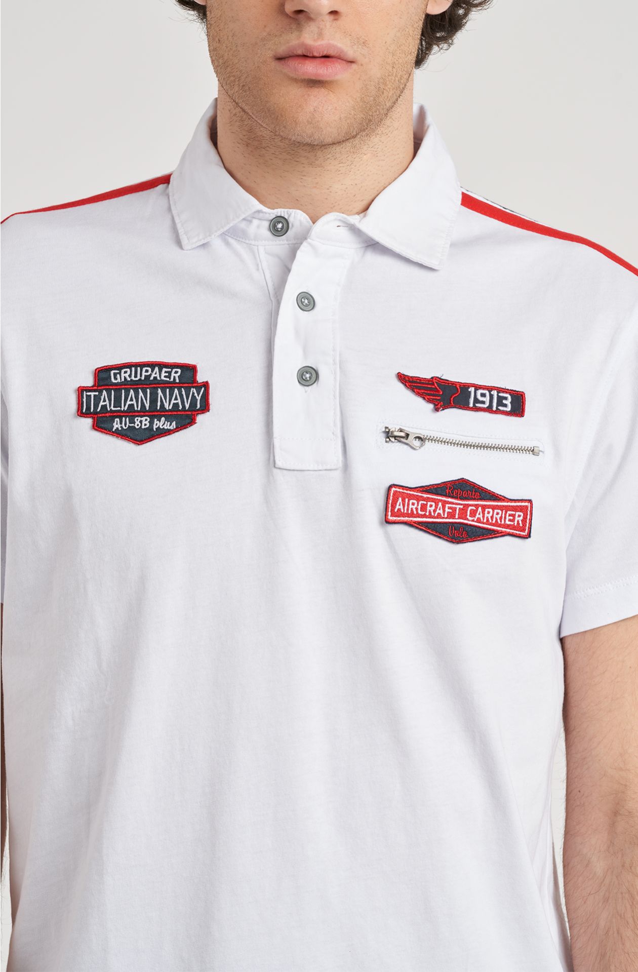Polo da uomo Grupaer in jersey