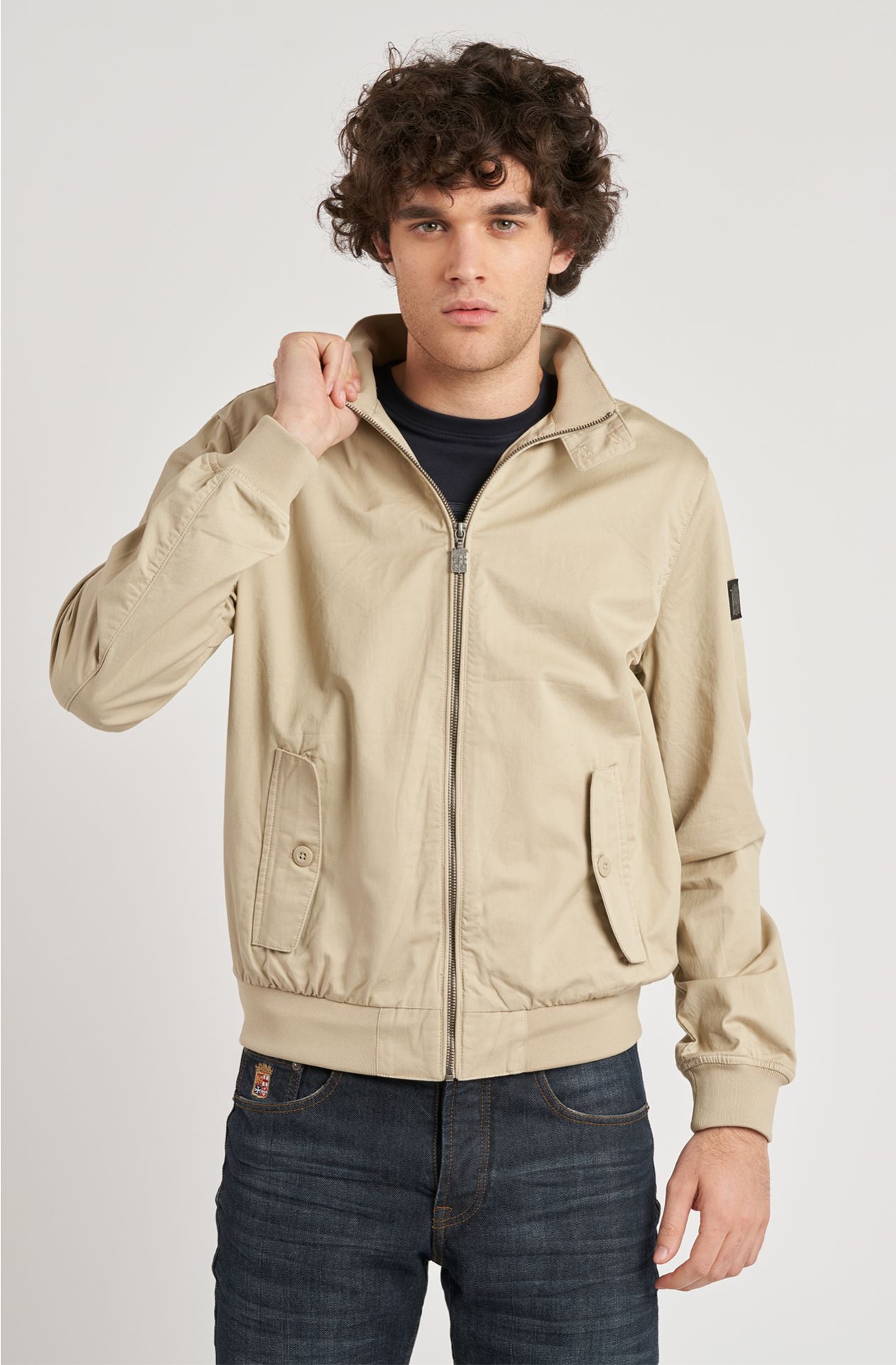 Giubbotto da uomo modello barracuda in cotone