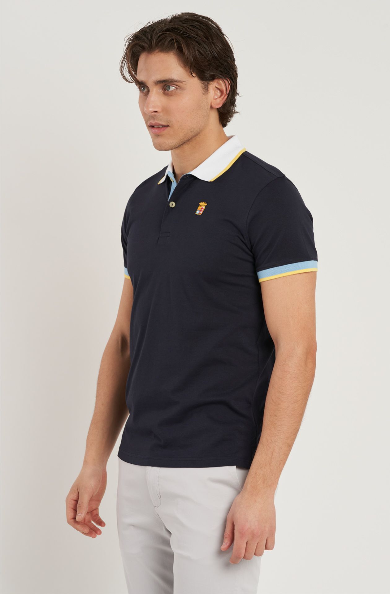 Polo da uomo in cotone jersey
