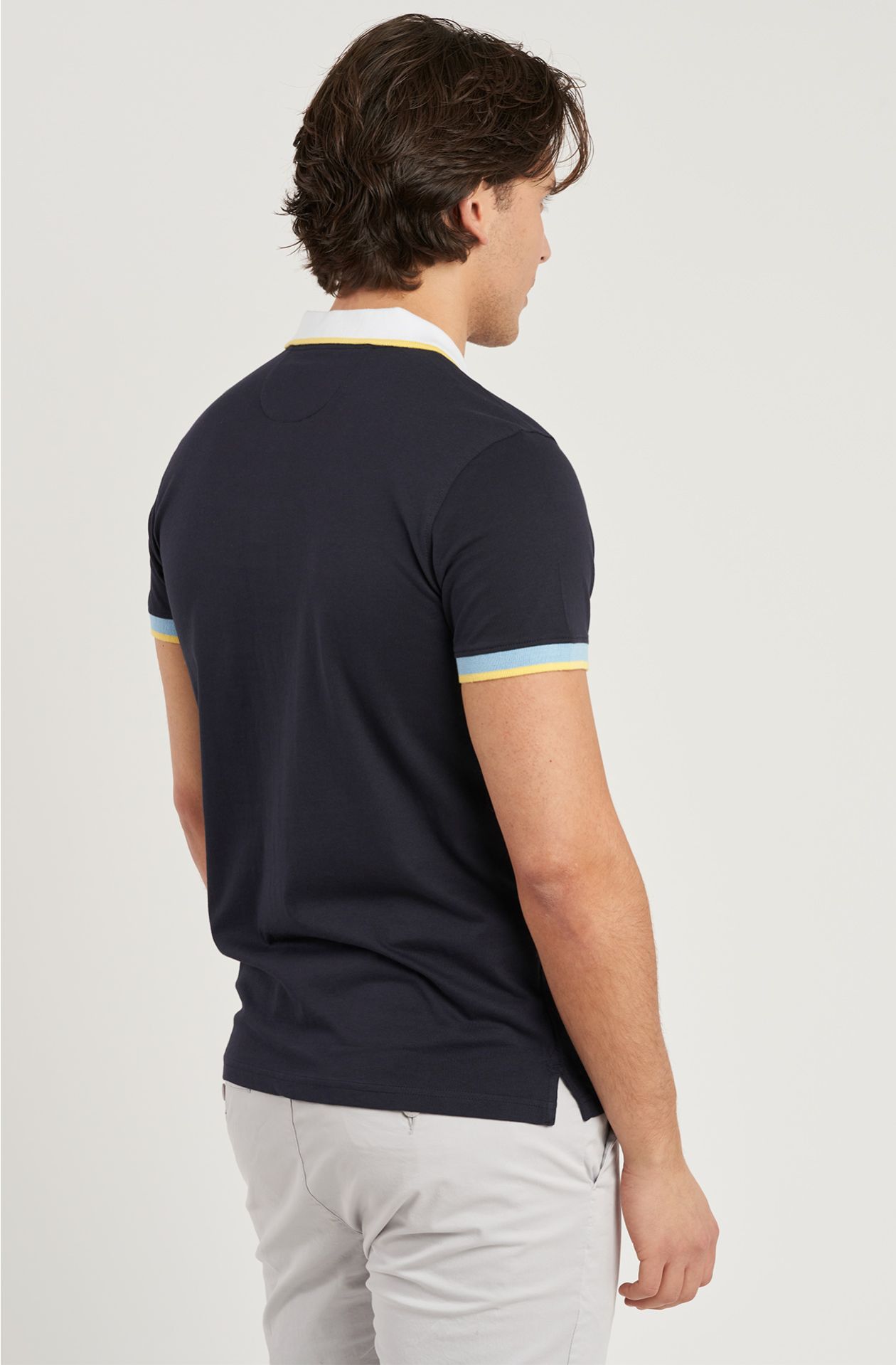 Polo da uomo in cotone jersey