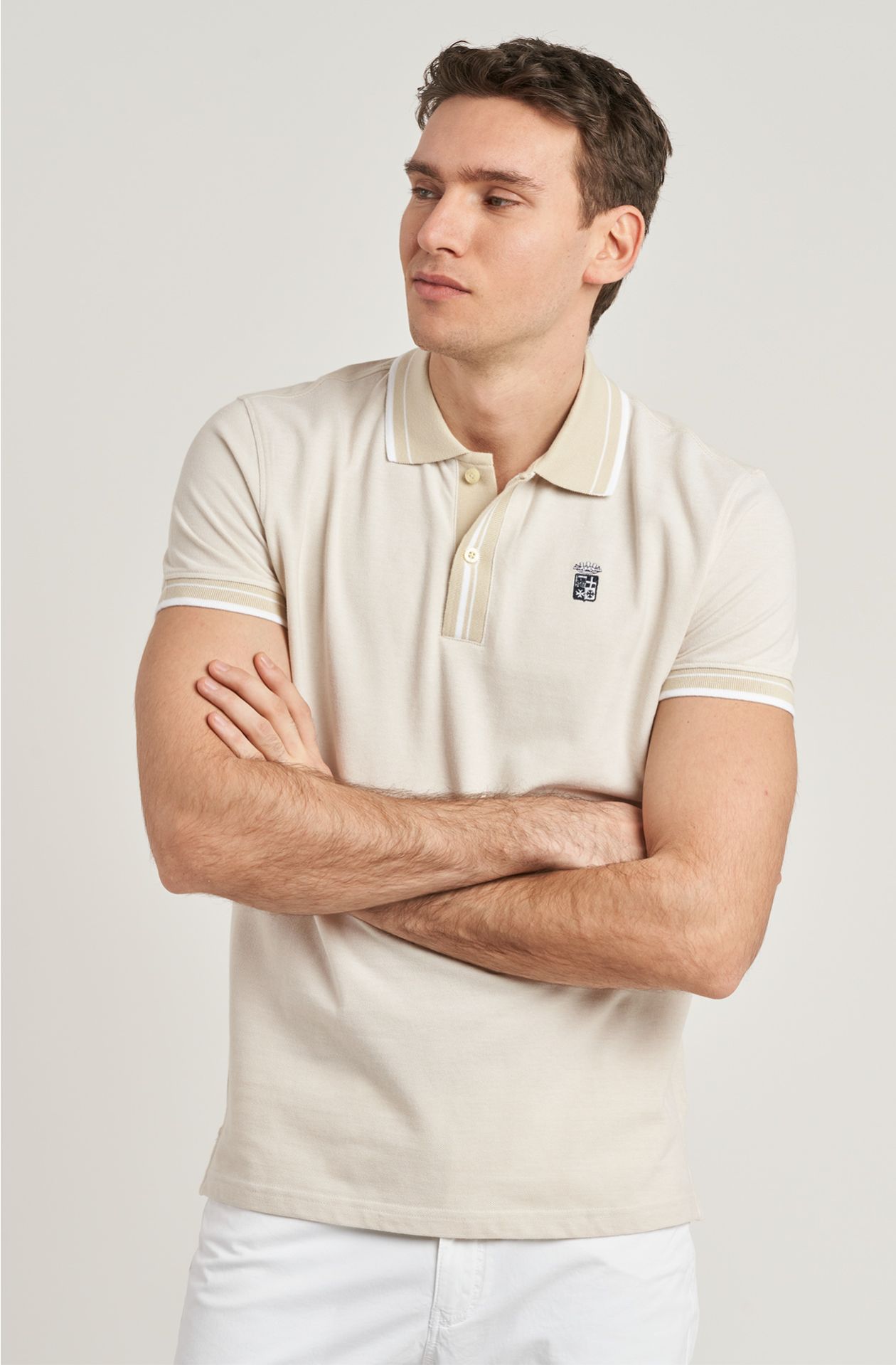 Polo da uomo in cotone piquet