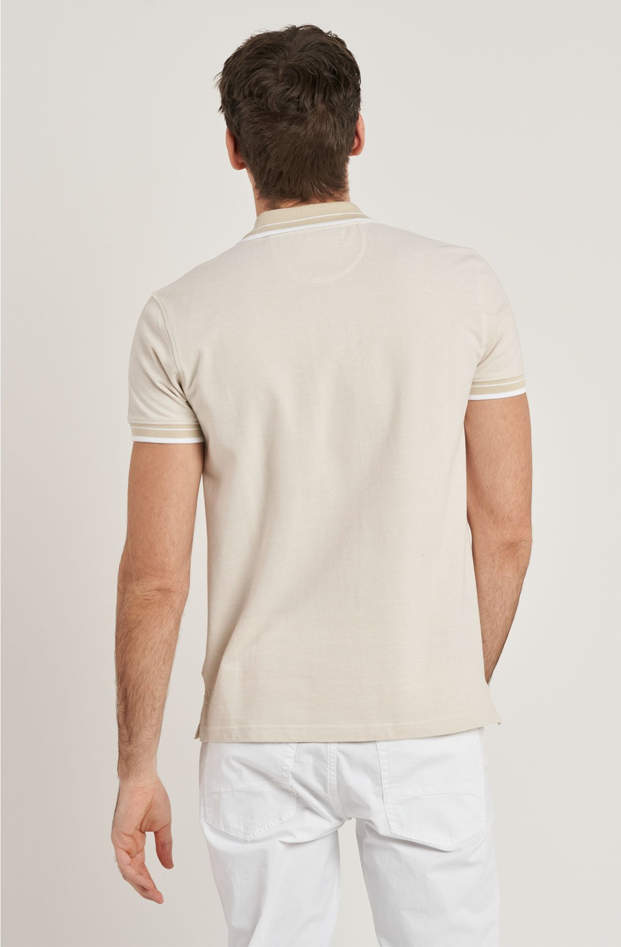 Polo da uomo in cotone piquet
