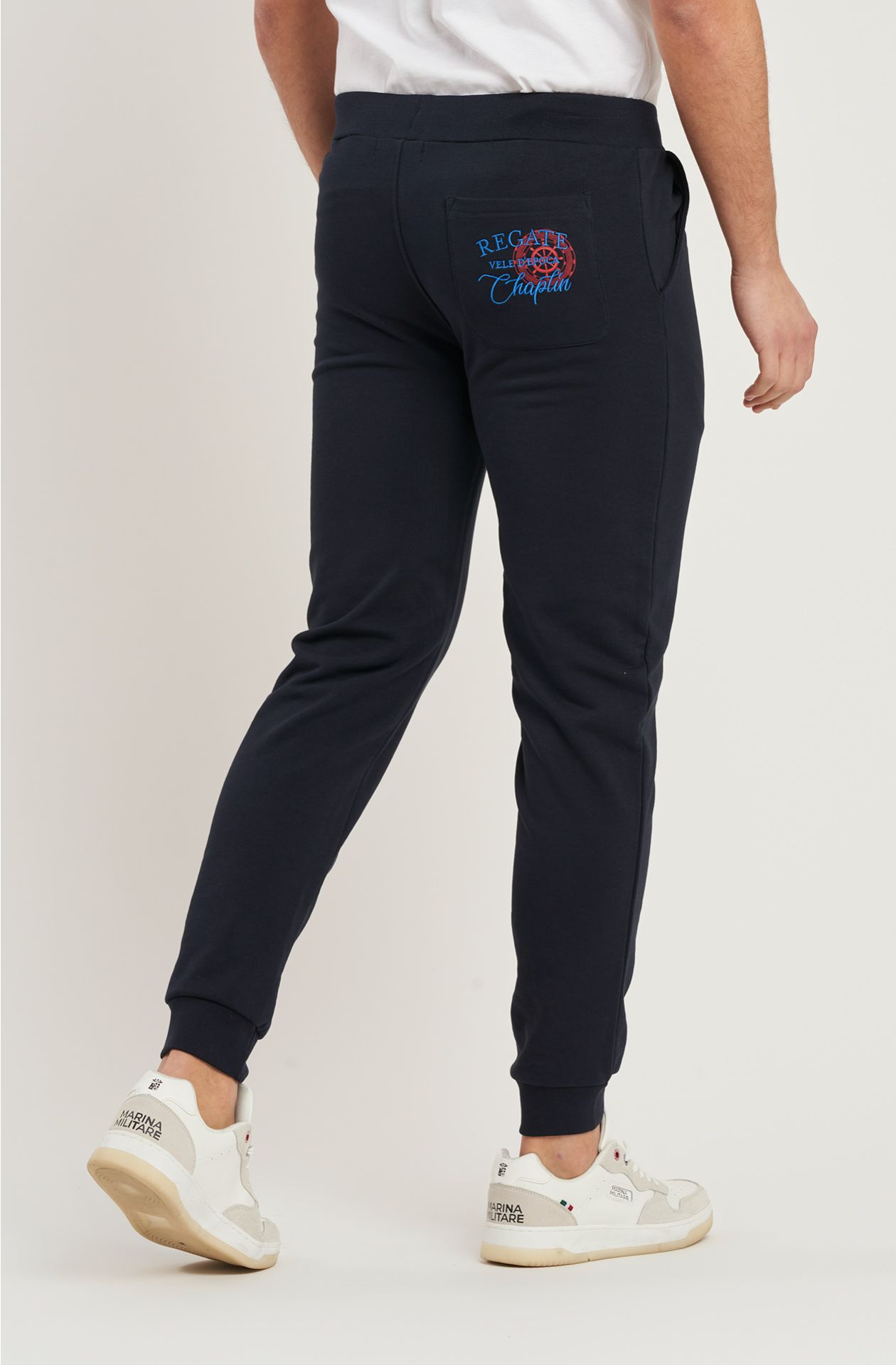 Jogger da uomo Regate vele d'epoca in cotone