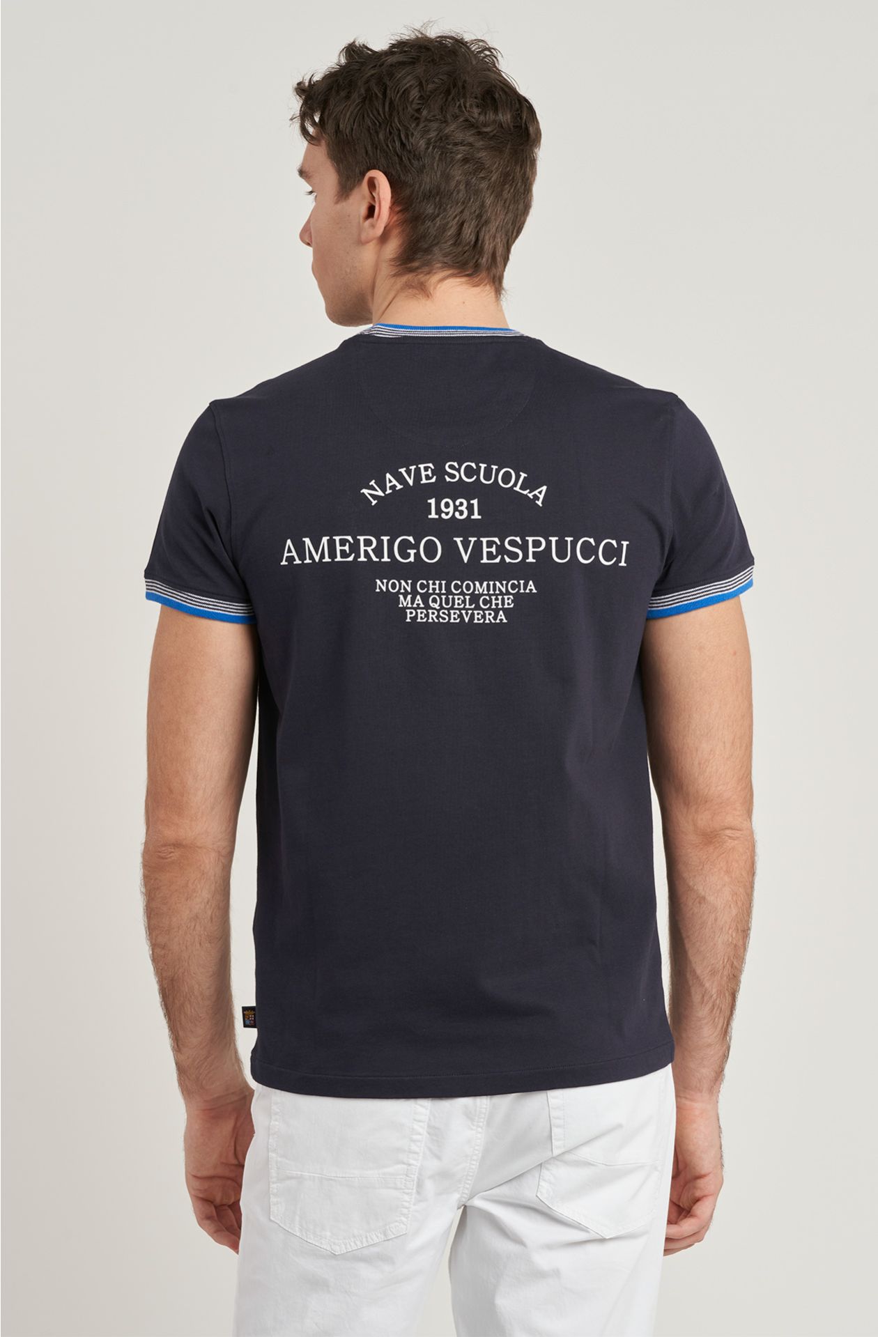 T-shirt da uomo Amerigo Vespucci in cotone jersey