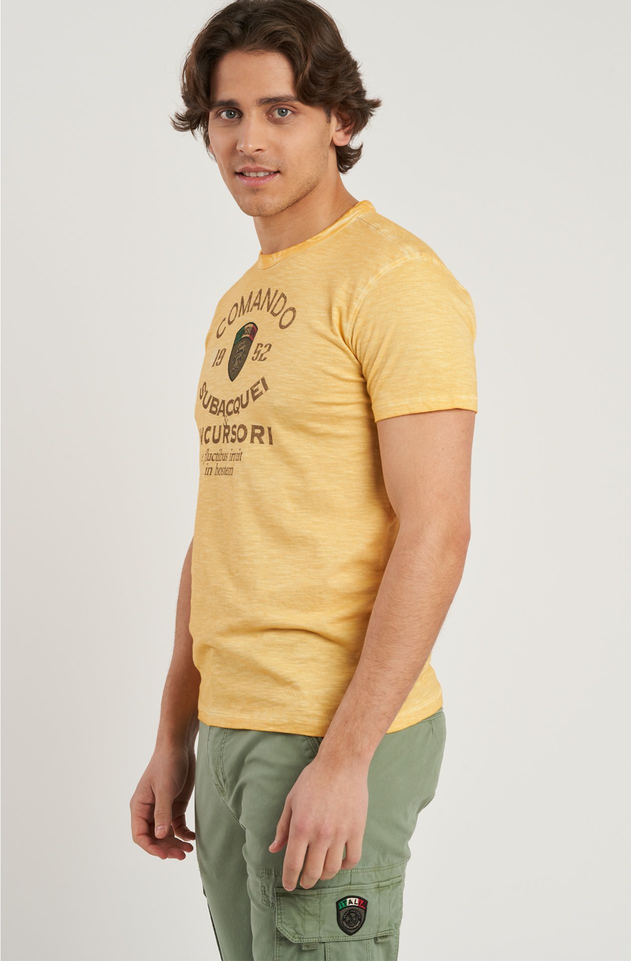 T-shirt da uomo Arditi Incursori in cotone slub