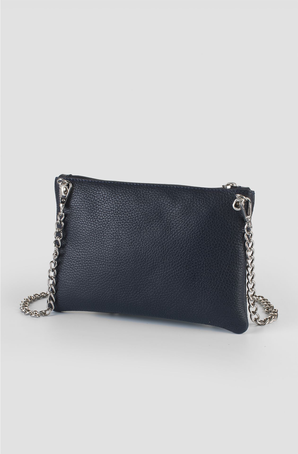 Pochette da donna in pelle martellata