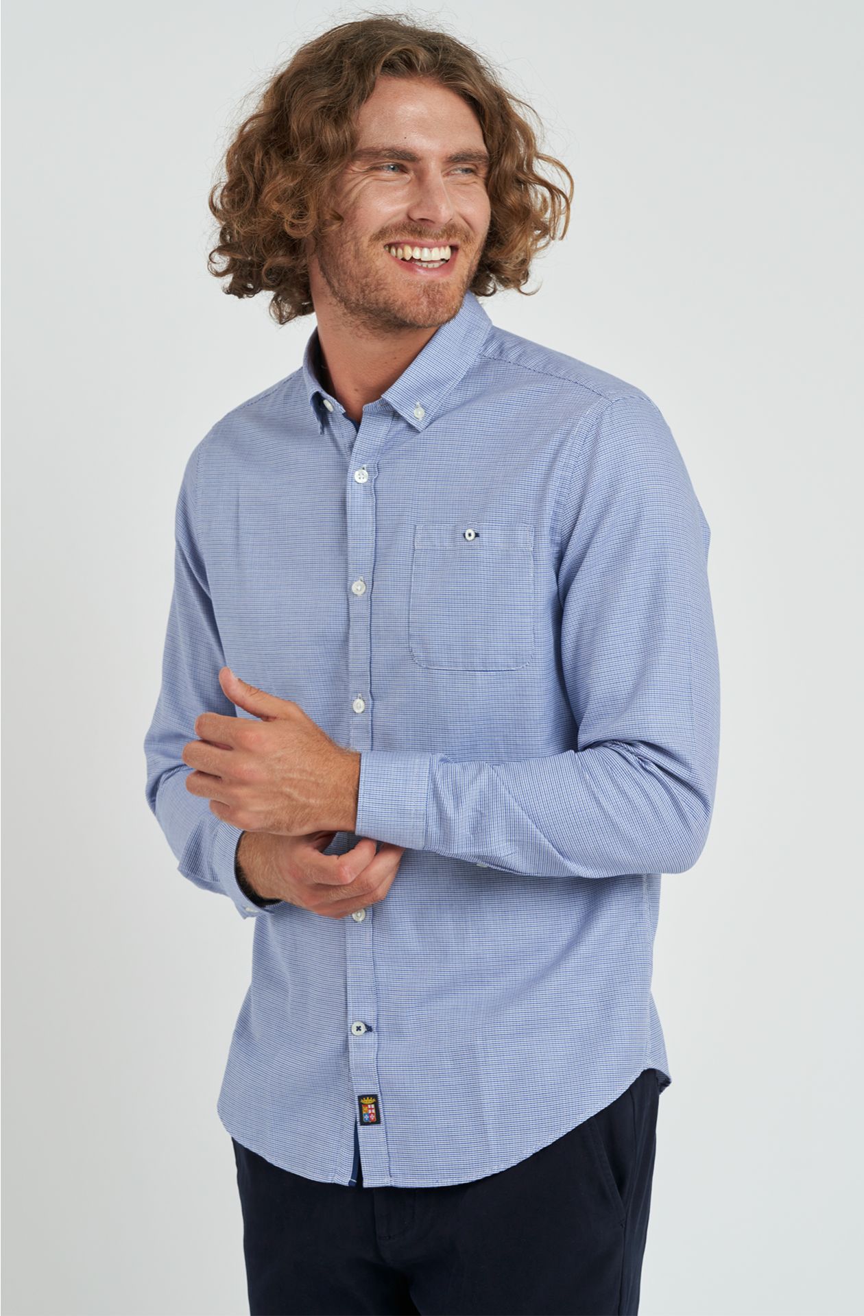 Camicia da uomo in cotone