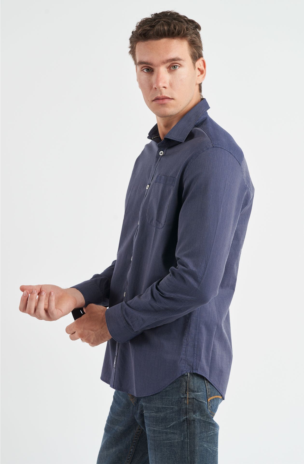Camicia da uomo Amerigo Vespucci in cotone