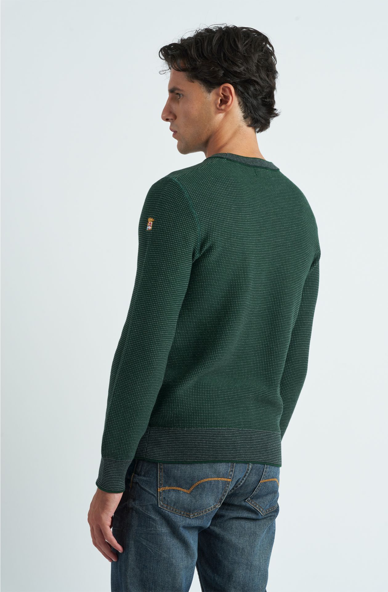 Maglia da uomo in caldo cotone girocollo