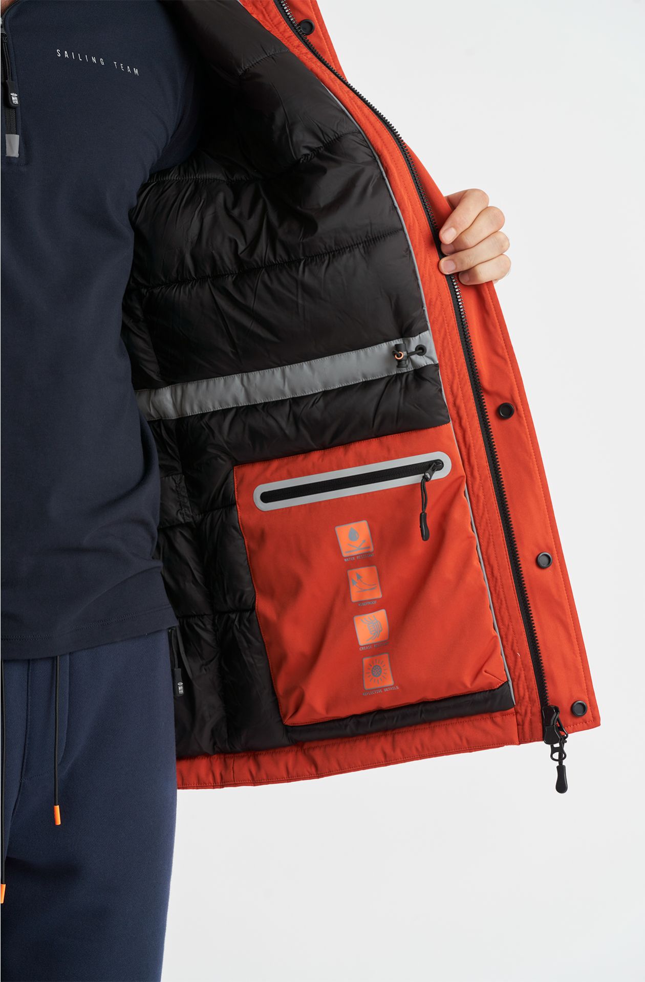 Giaccone da uomo Sailing Team in nylon