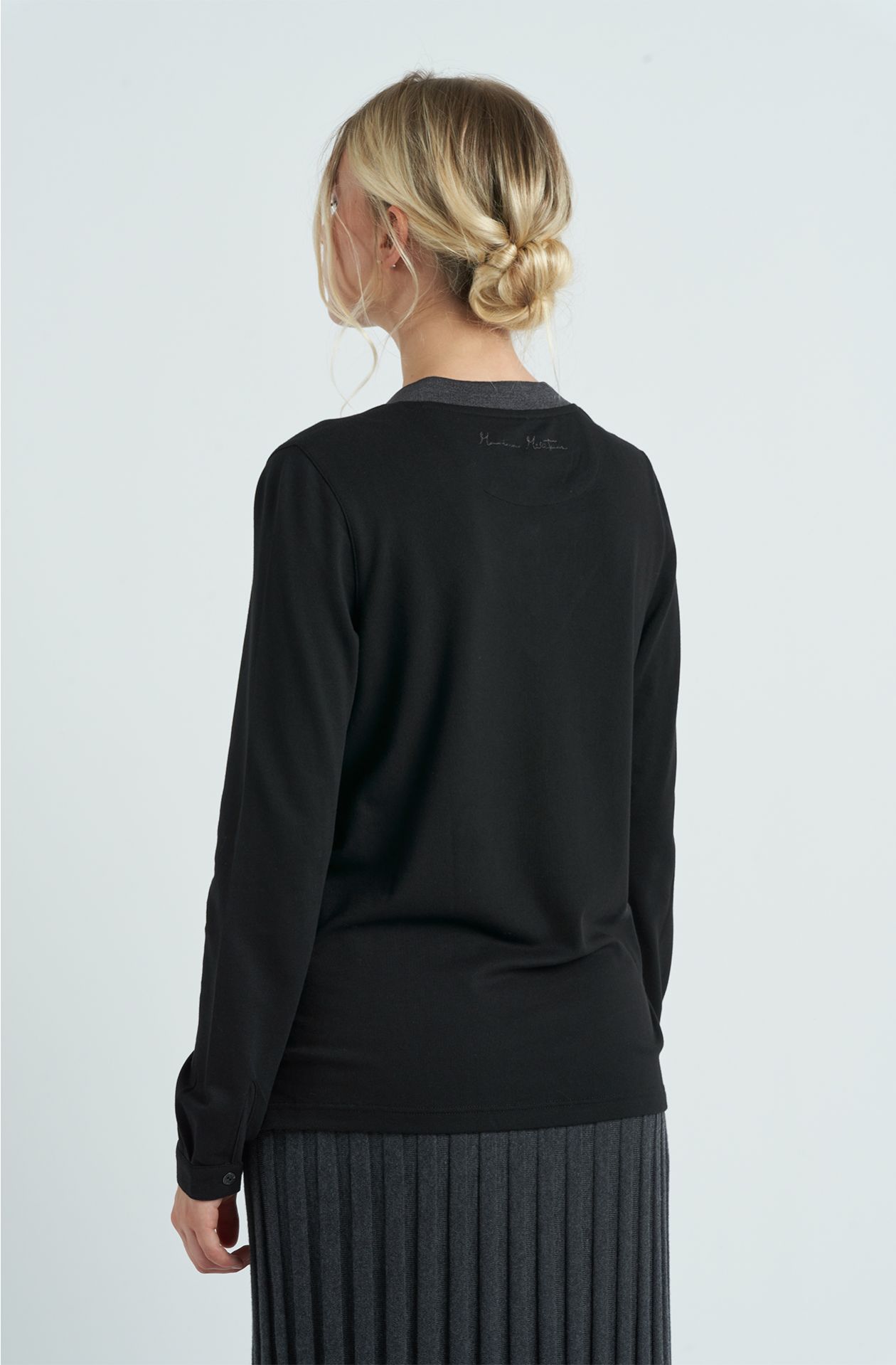 T-shirt da donna in cotone piquet