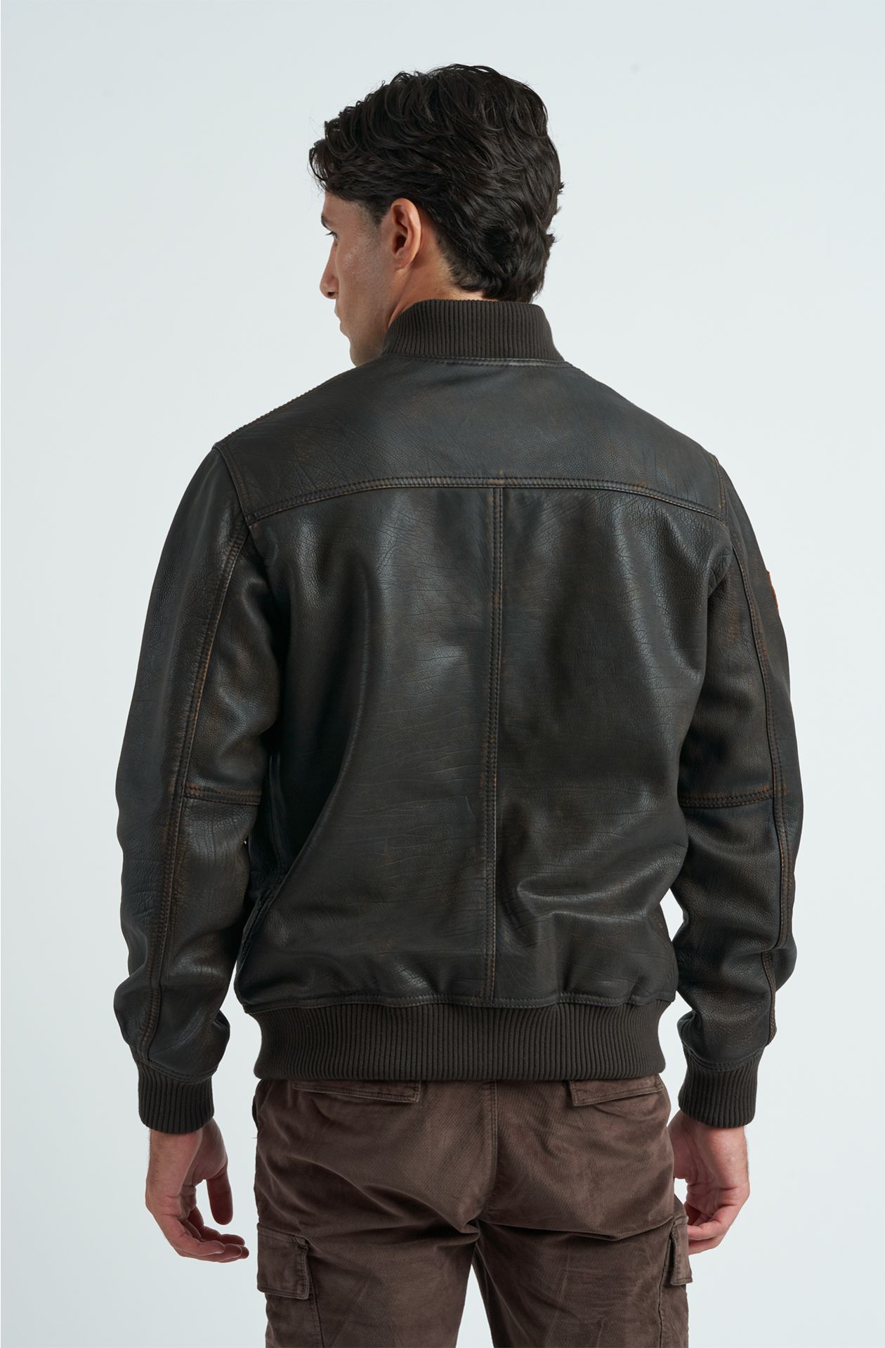 Men's Brigata Marina San Marco Leather Parka