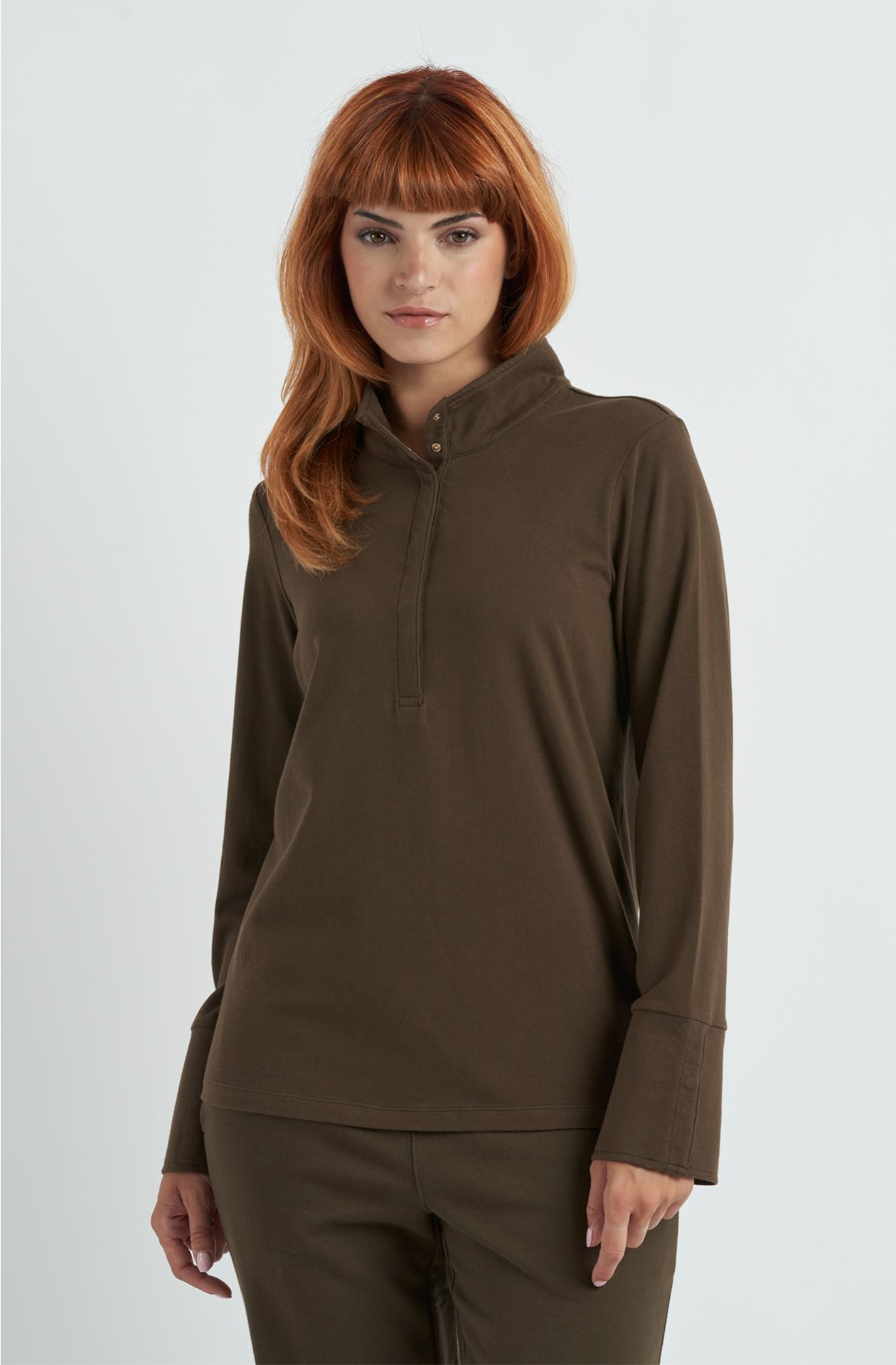 Polo da donna in cotone jersey