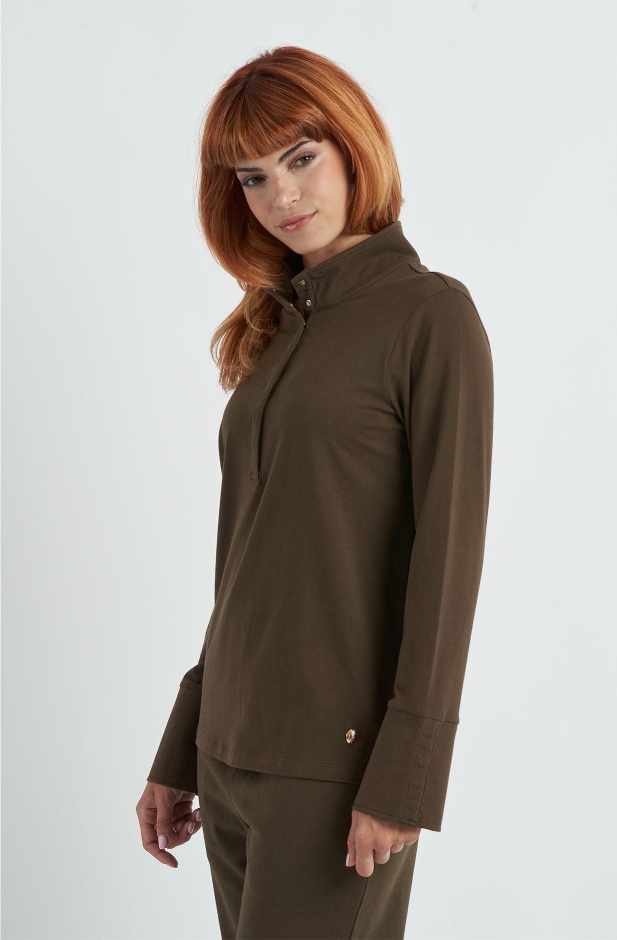 Polo da donna in cotone jersey