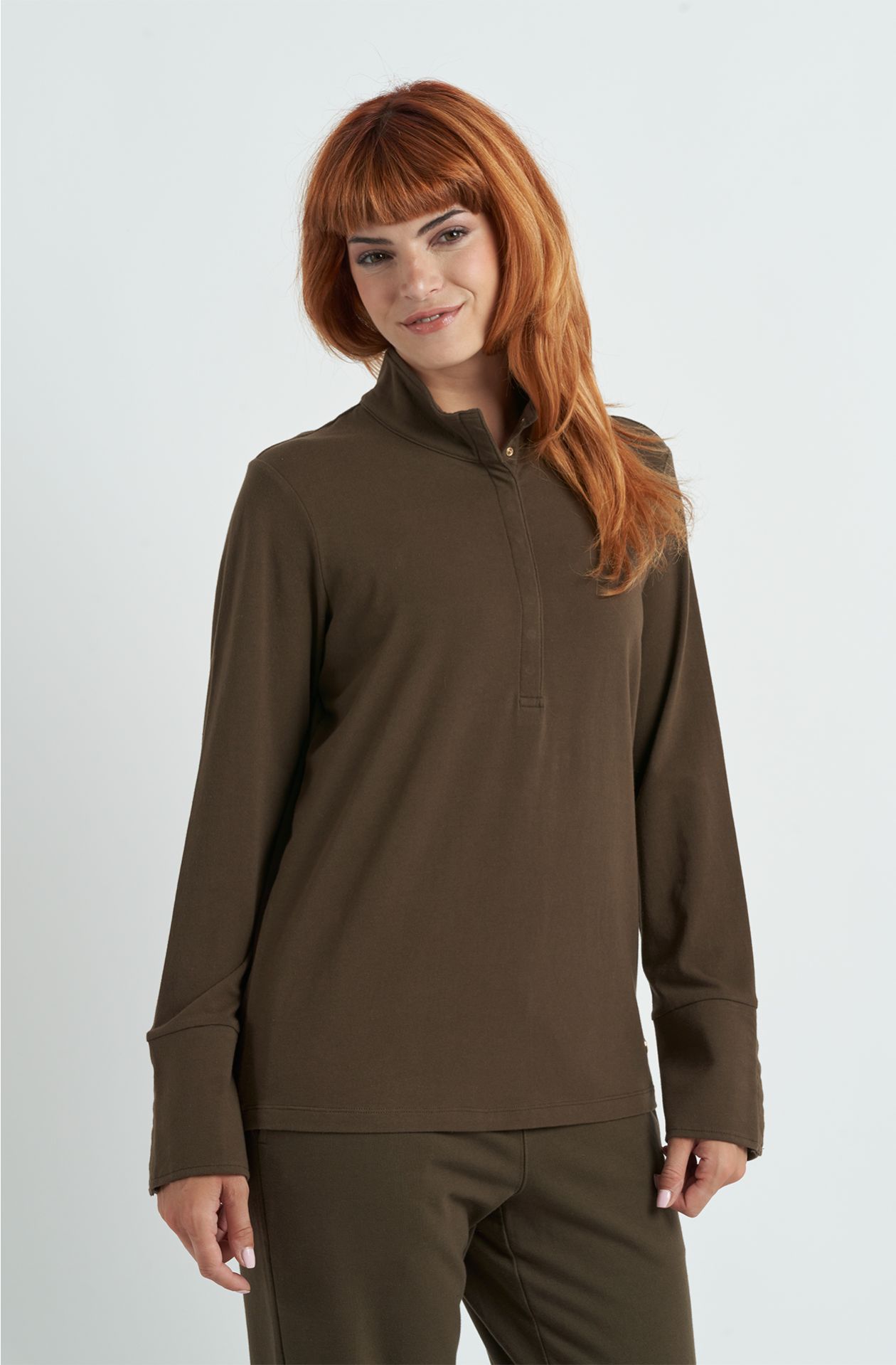 Polo da donna in cotone jersey