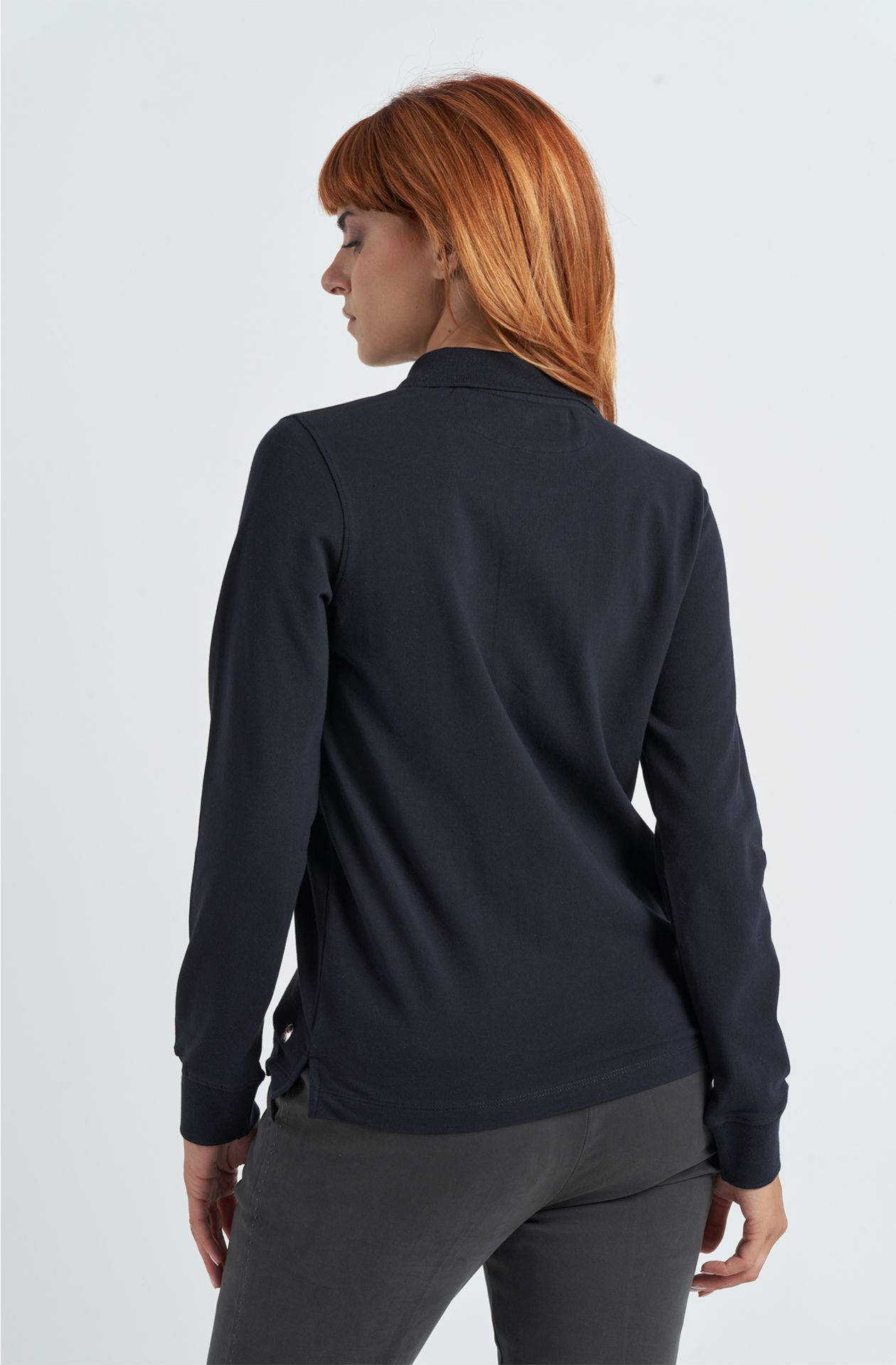 Polo da donna in cotone piquet