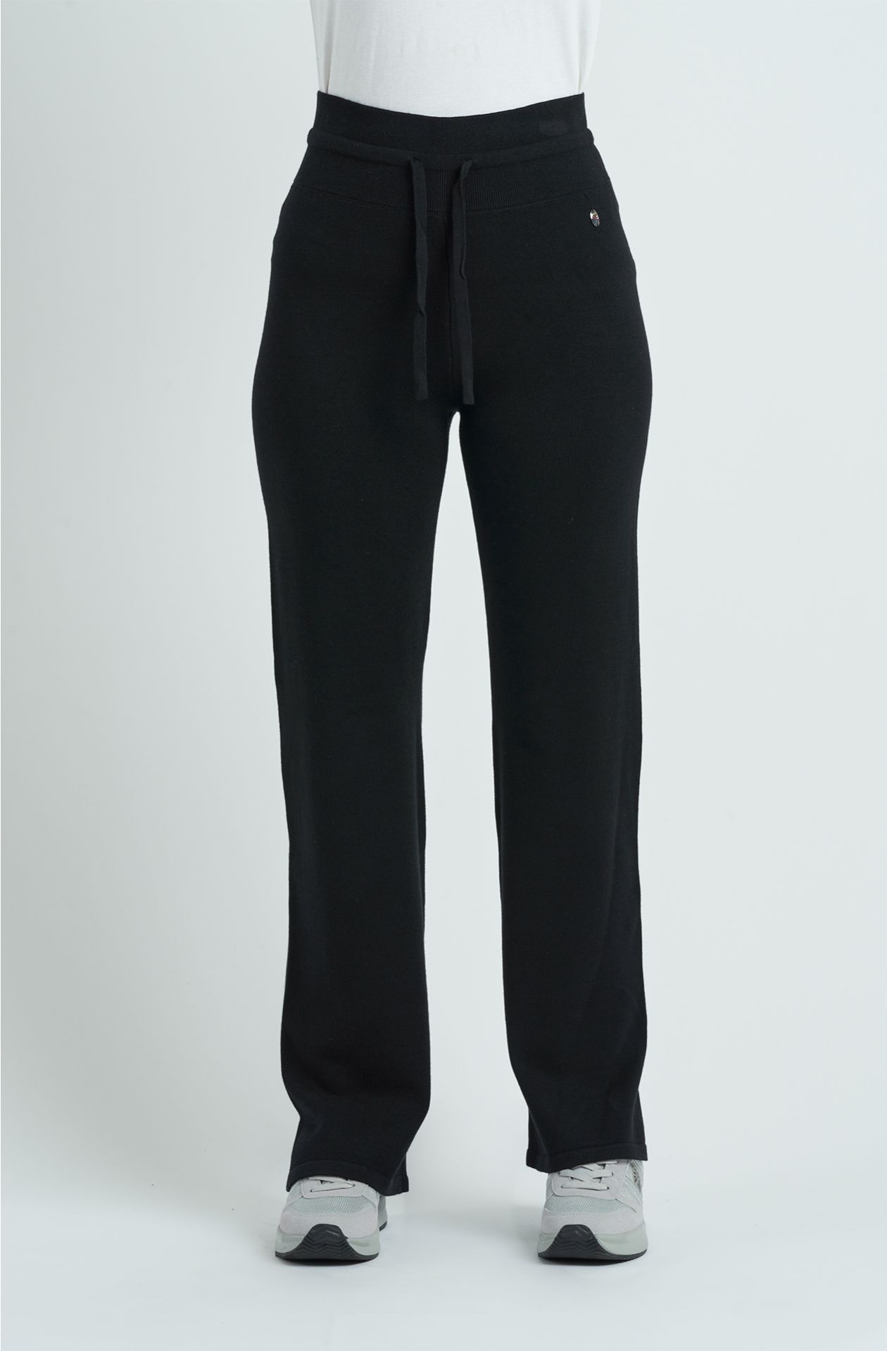 Jogger da donna in maglia misto cotone