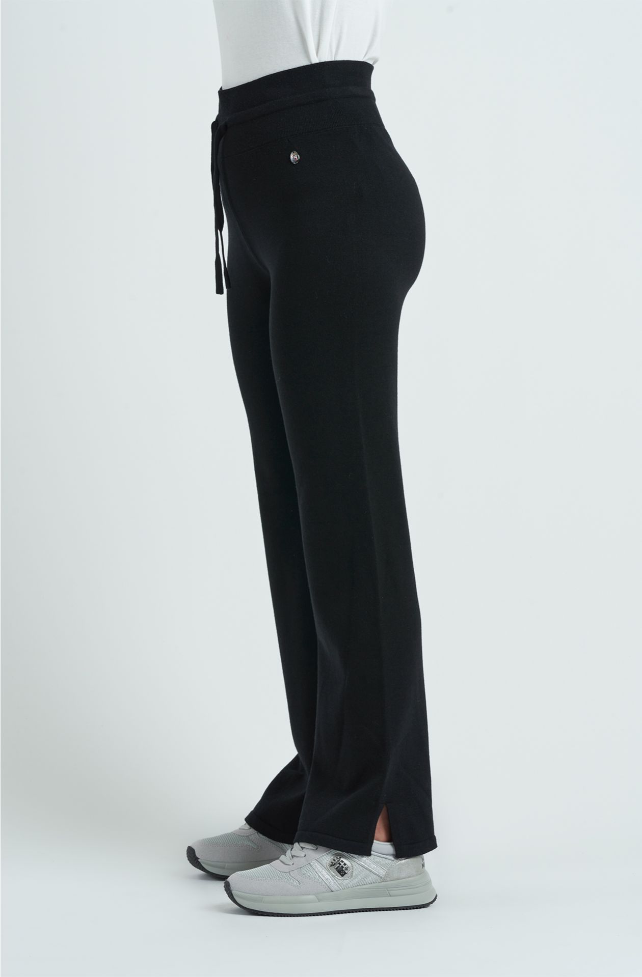 Jogger da donna in maglia misto cotone