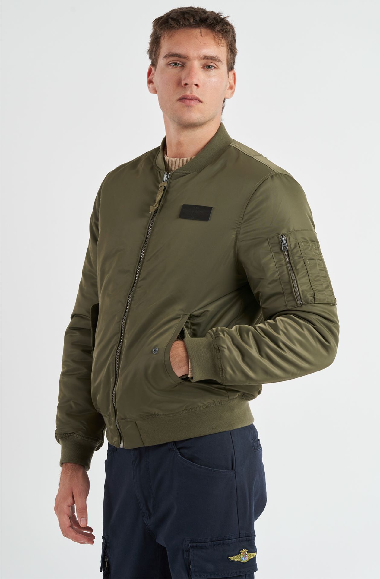 Bomber da uomo Aviazione Navale in nylon