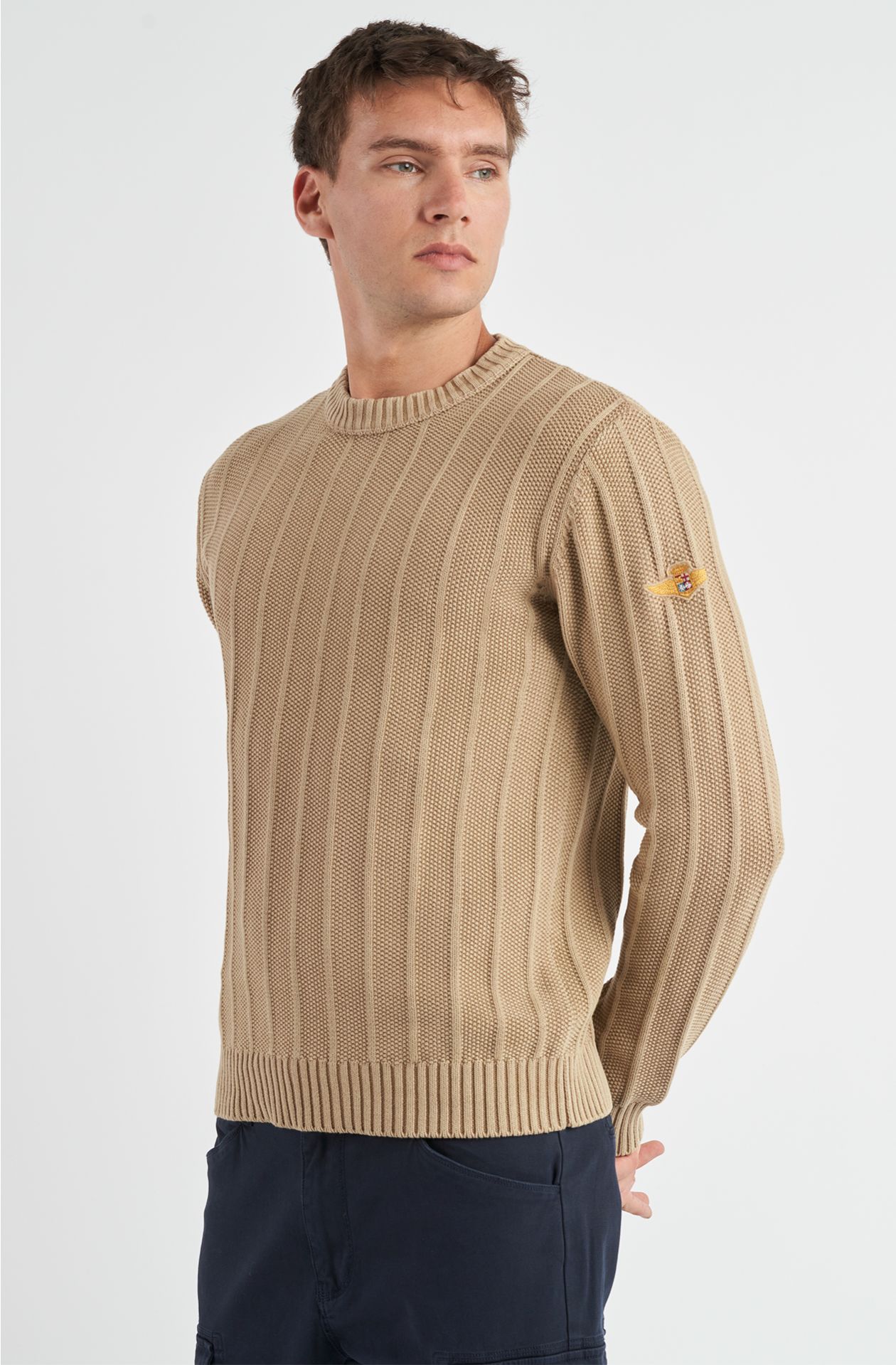 Maglione da uomo Aviazione Navale in caldo cotone
