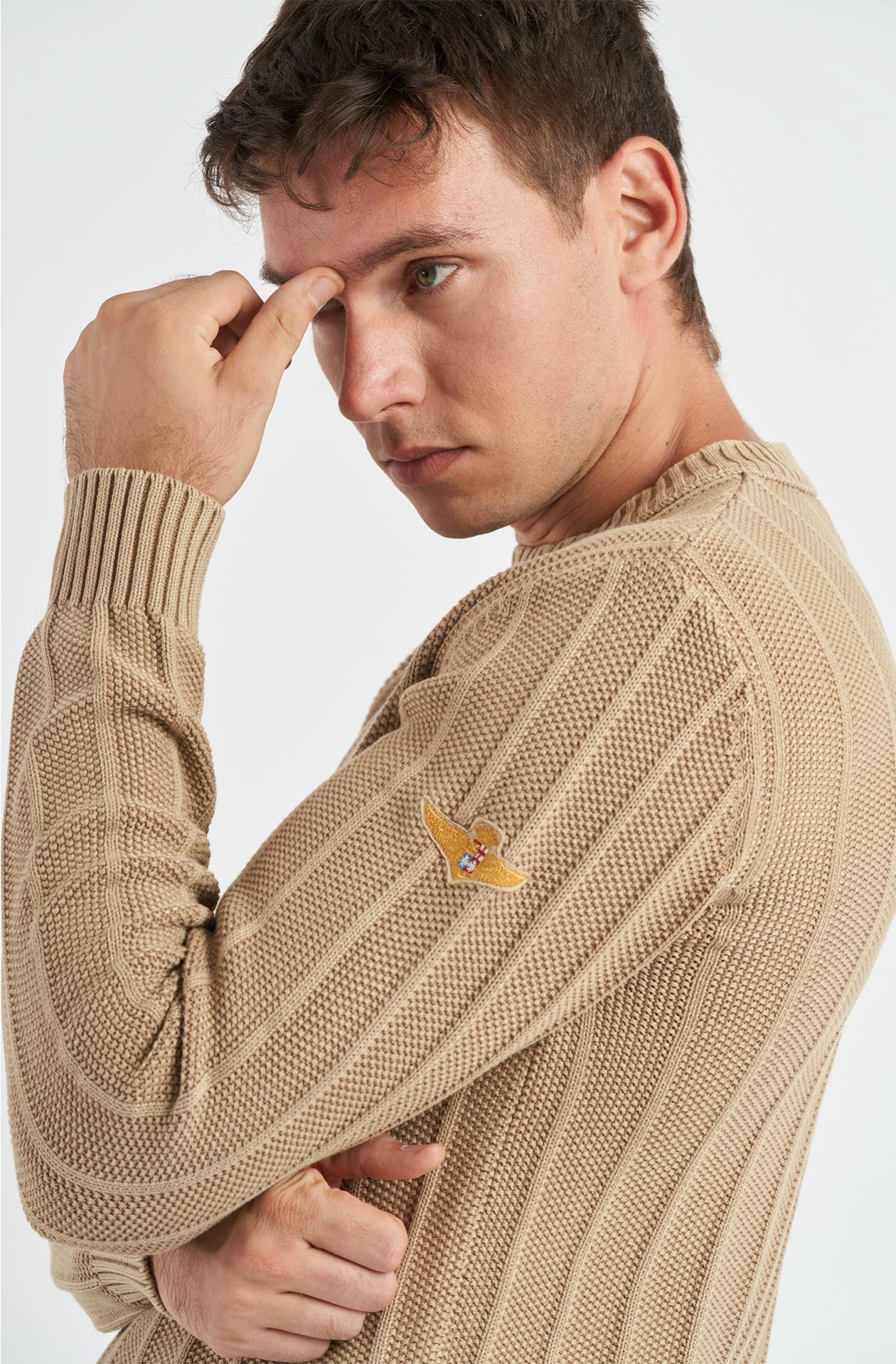 Maglione da uomo Aviazione Navale in caldo cotone