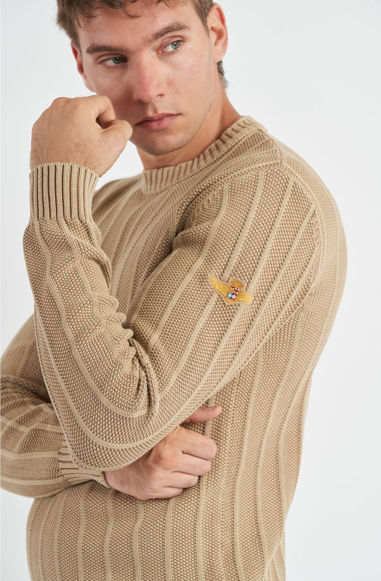 Maglione da uomo Aviazione Navale in caldo cotone