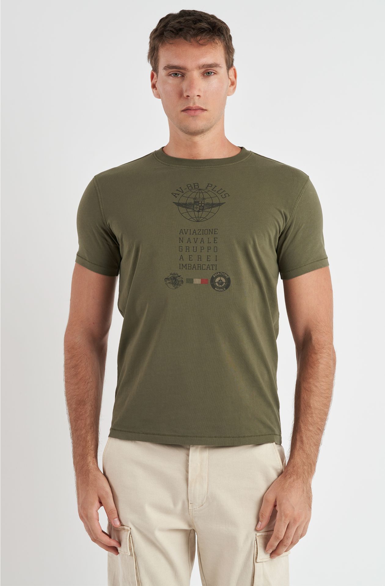 T-shirt da uomo Aviazione Navale in cotone