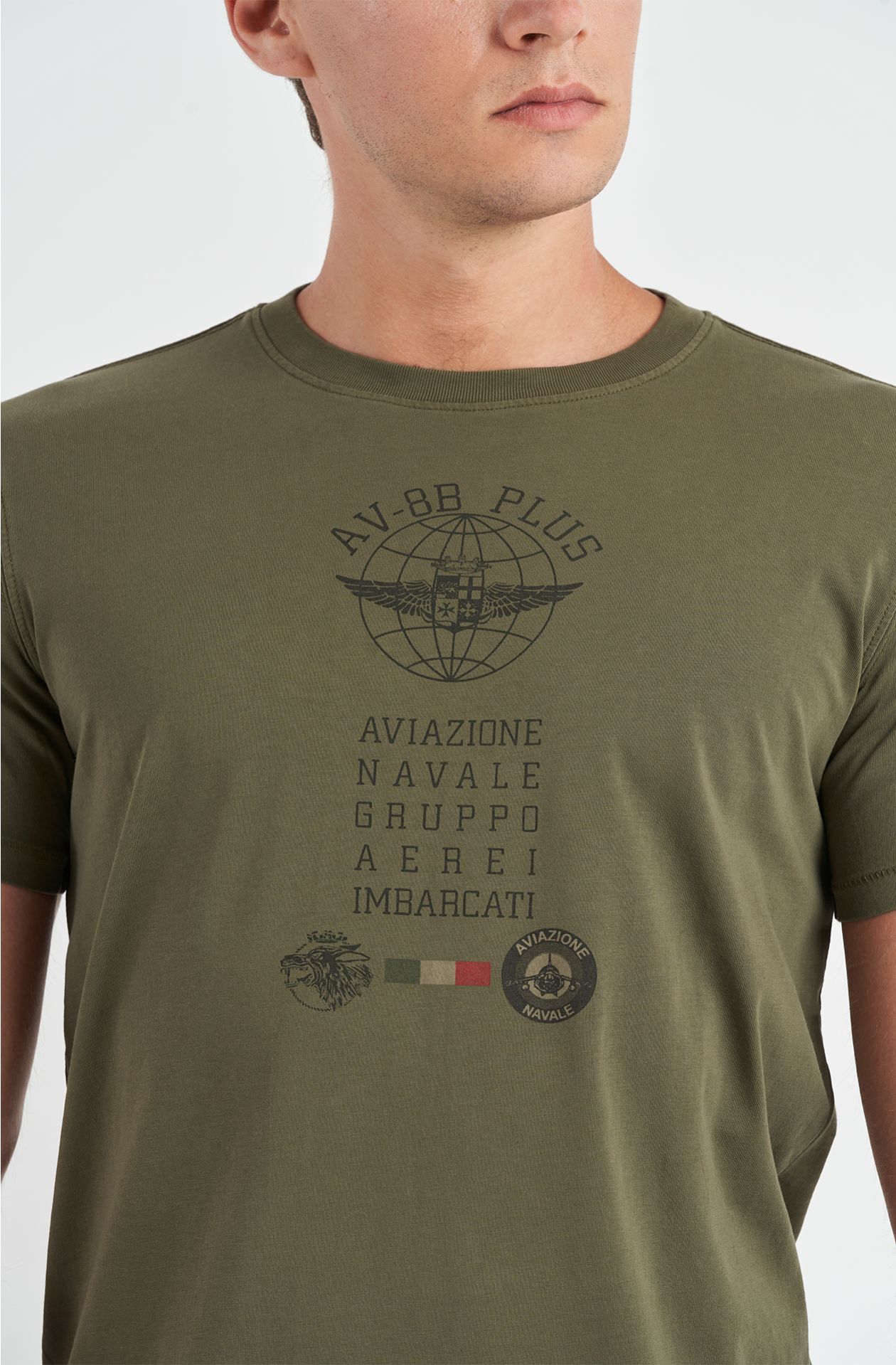 T-shirt da uomo Aviazione Navale in cotone