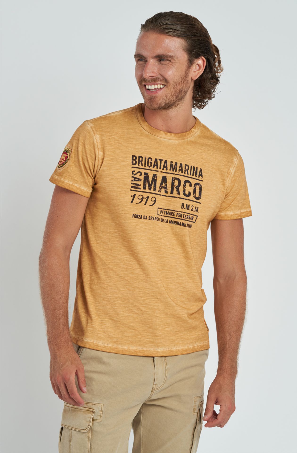 T-shirt da uomo Brigata Marina San Marco in cotone