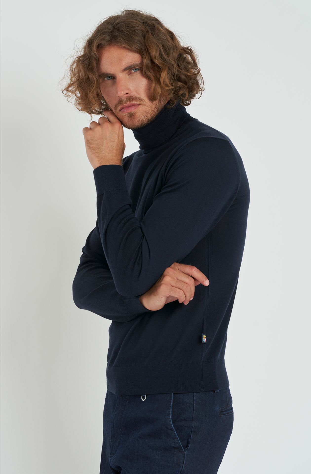 Men's Wool Turtleneck Sweater