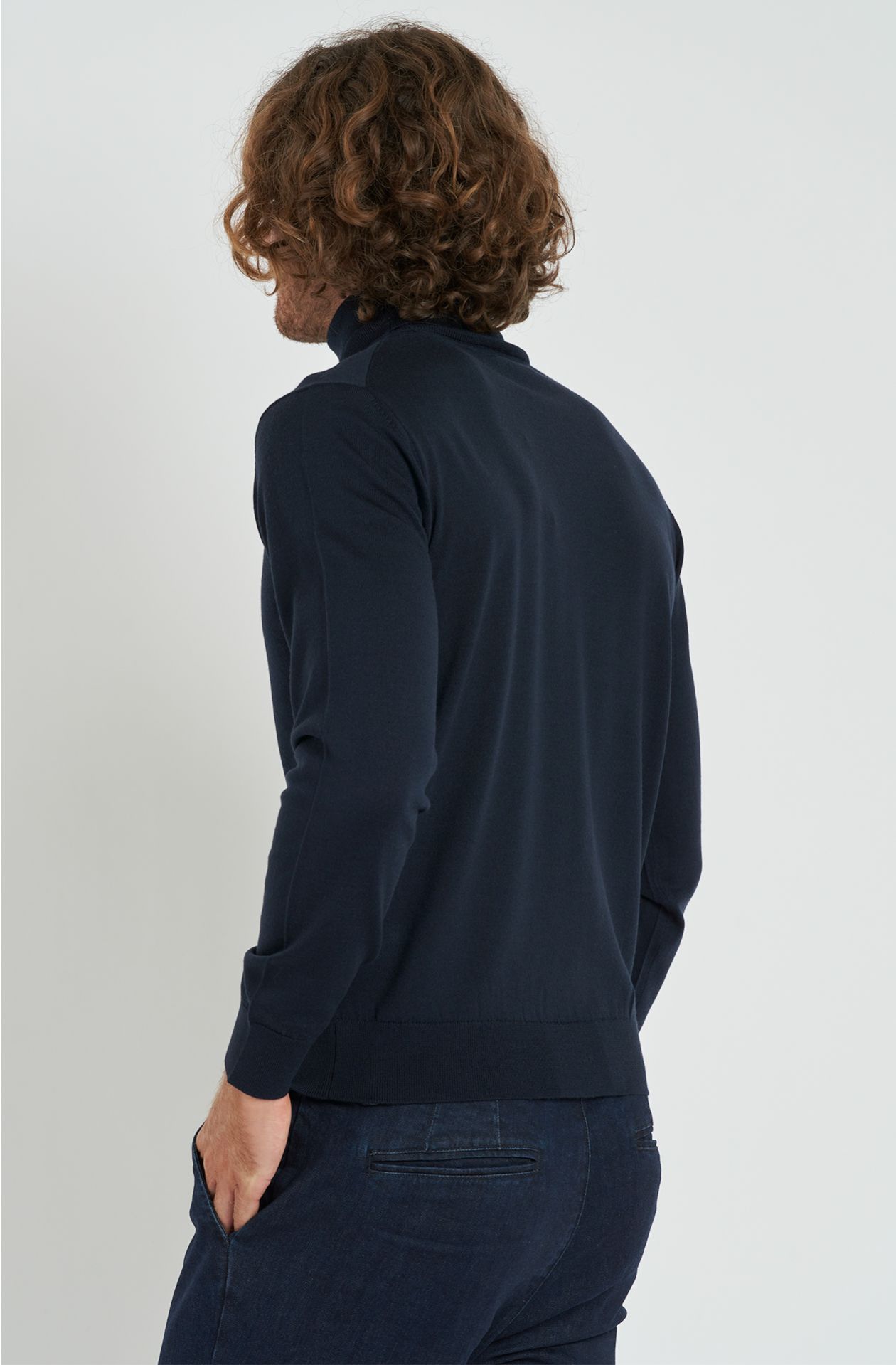 Men's Wool Turtleneck Sweater
