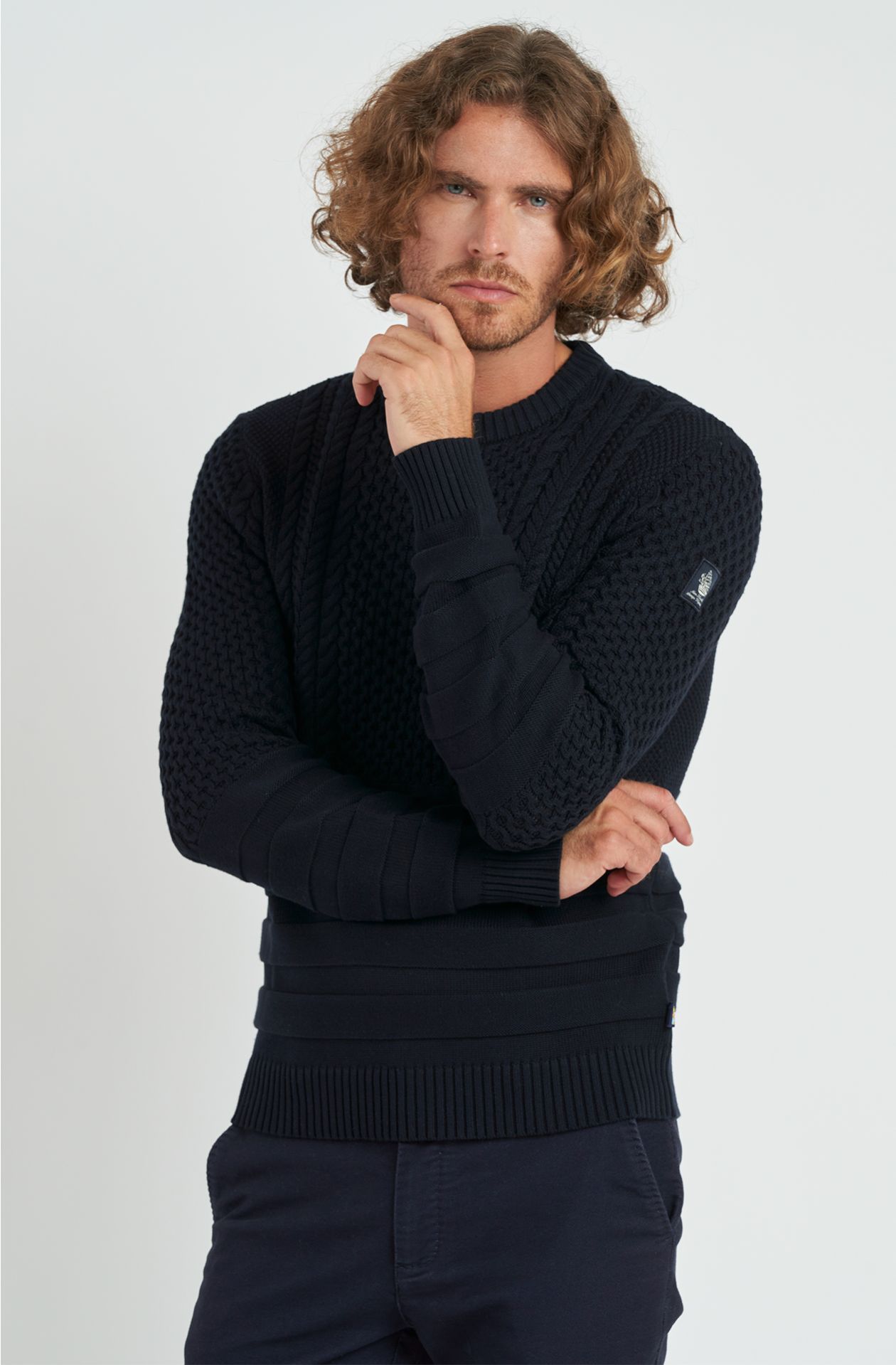 Men's Amerigo Vespucci Cotton Blend Sweater
