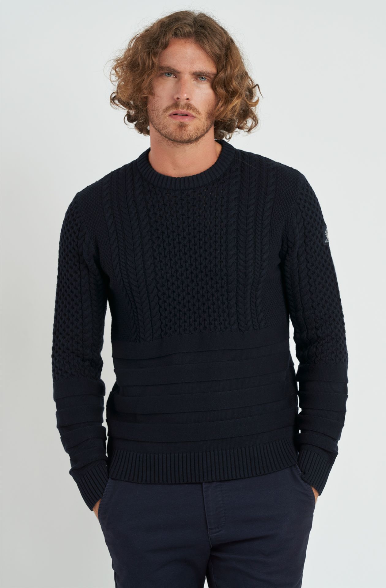 Men's Amerigo Vespucci Cotton Blend Sweater