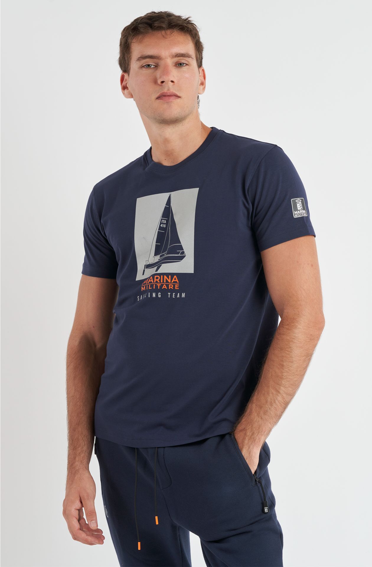 T-shirt da uomo Sailing Team in cotone