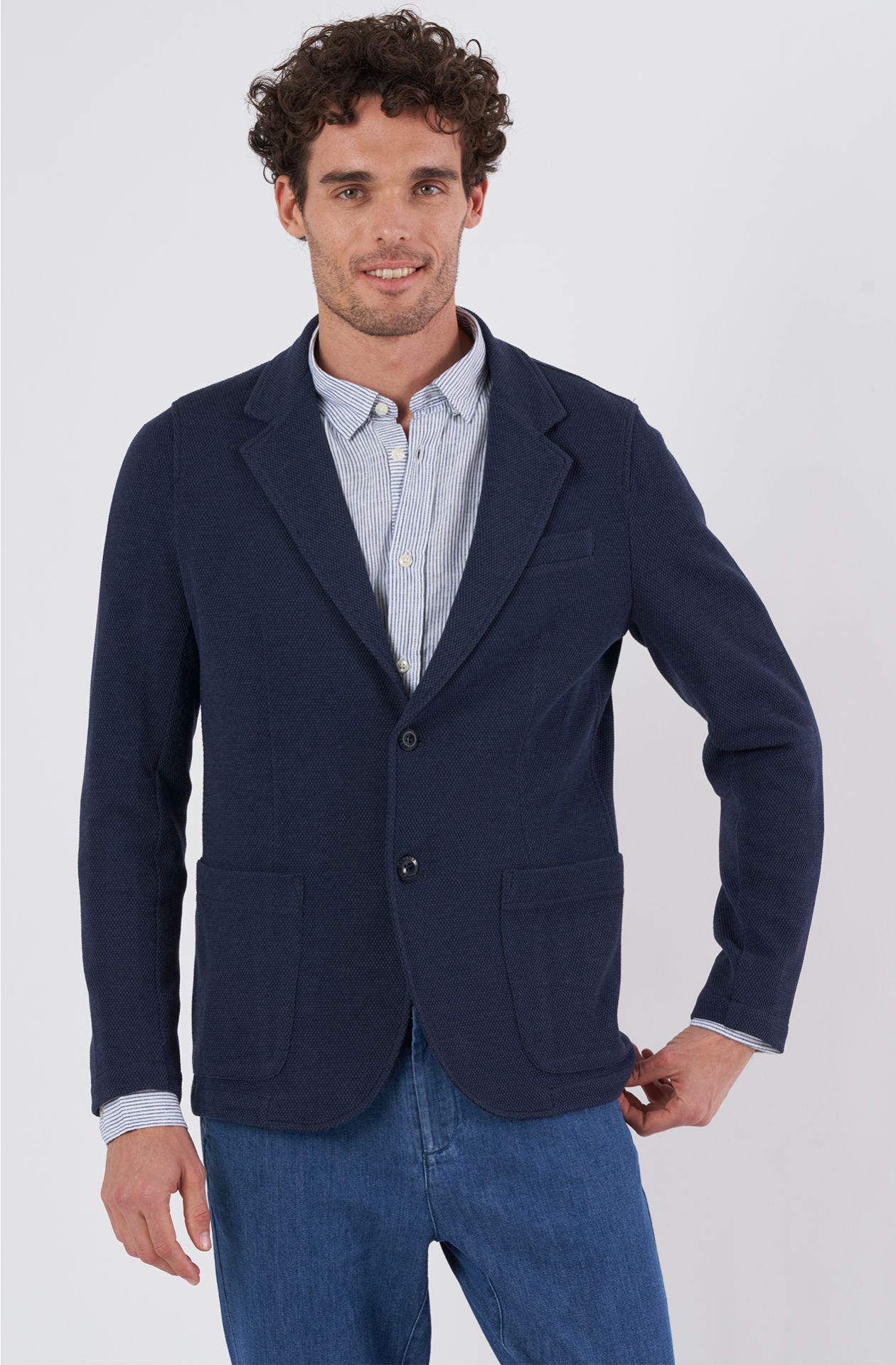 Blazer uomo in misto otone