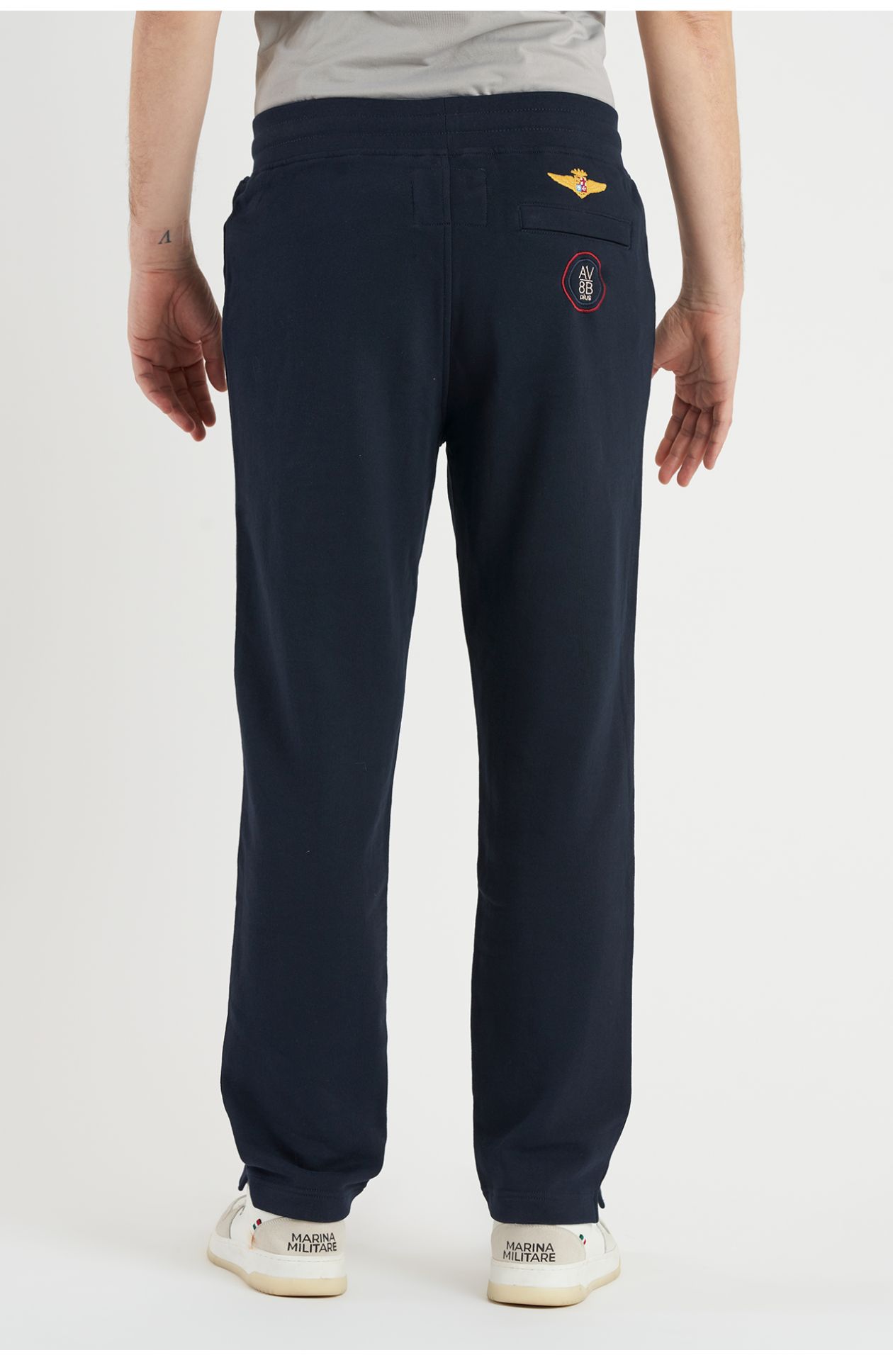 Jogger uomo in cotone reparto volo