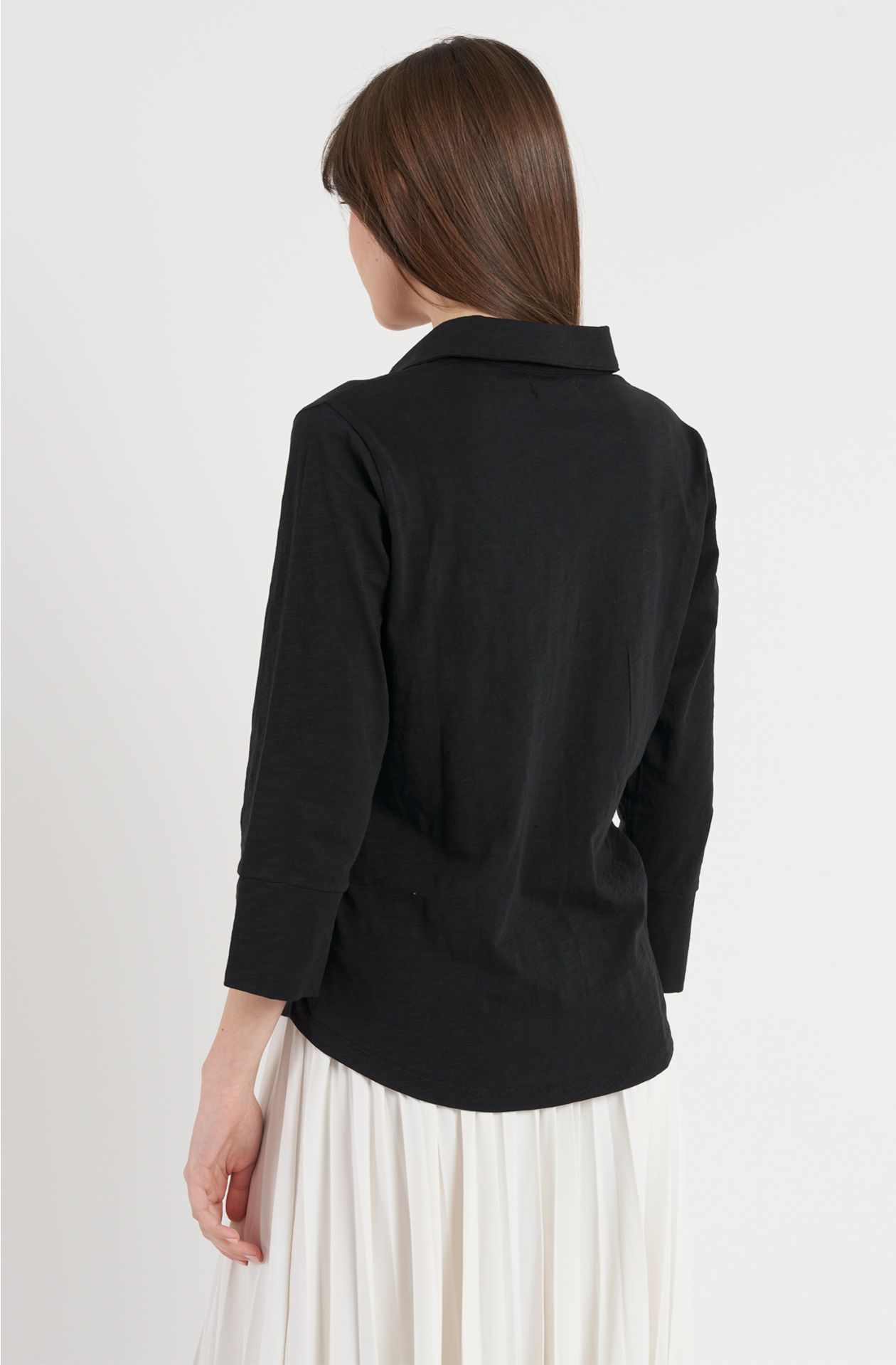 Women's Slubbed Cotton Polo Shirt