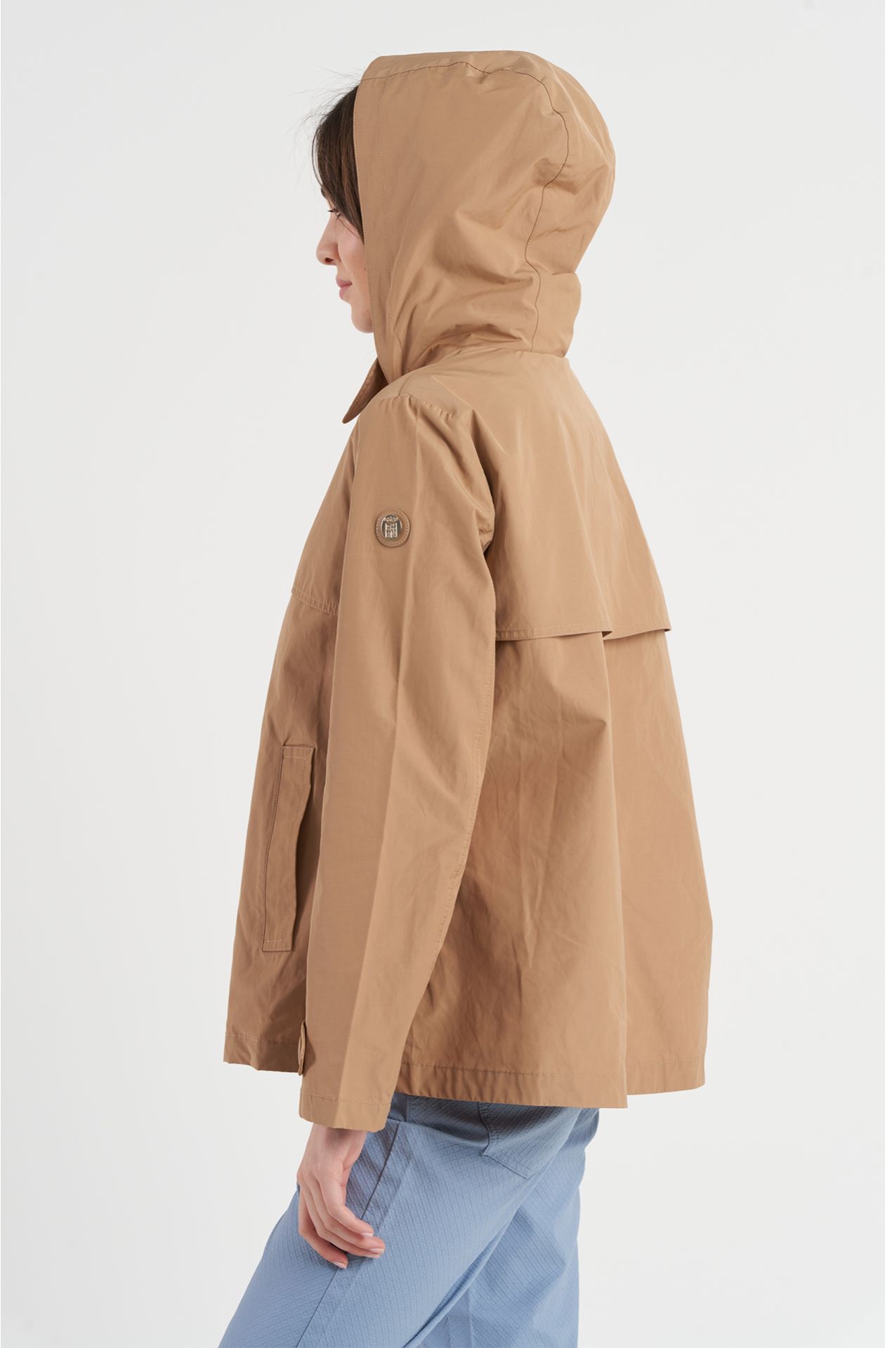 Peacoat donna in cotone impermeabile