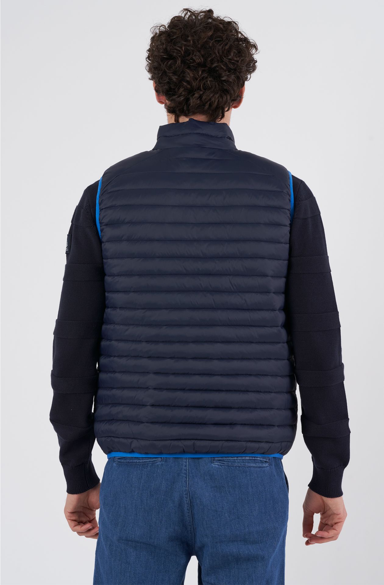 Giubbotto uomo in nylon smanicato