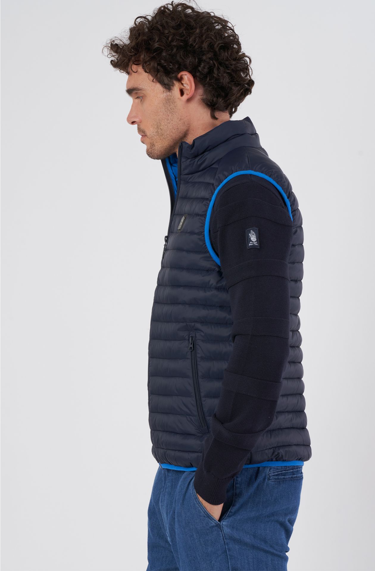 Giubbotto uomo in nylon smanicato