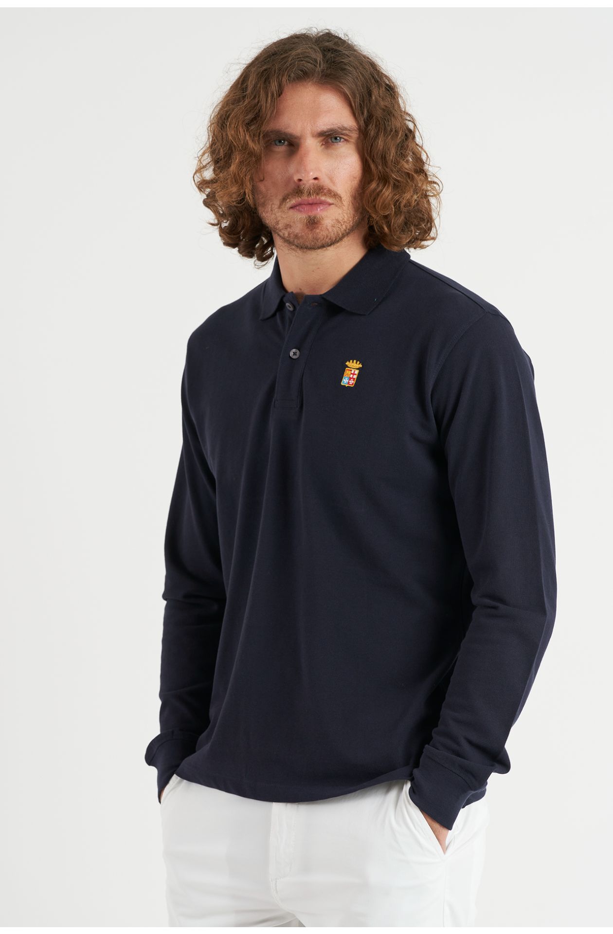 Polo basica manica lunga regular fit