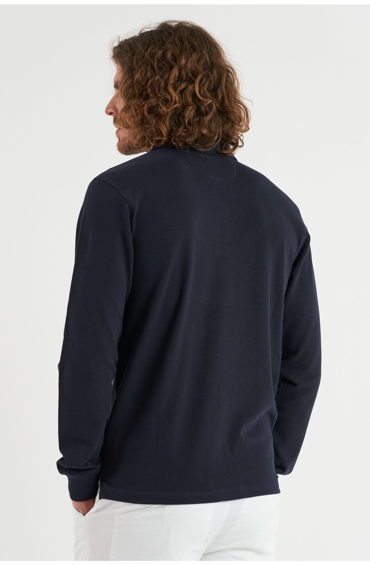 Polo basica manica lunga regular fit