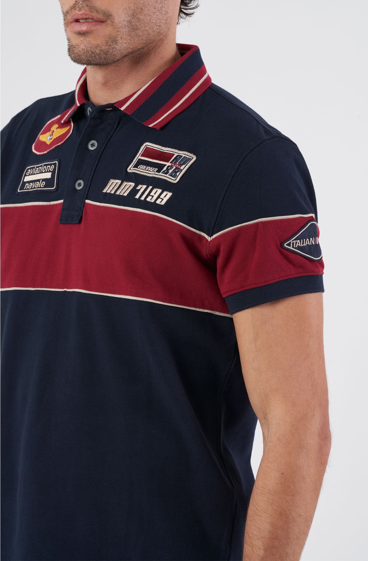 Polo da uomo Grupaer in piquet