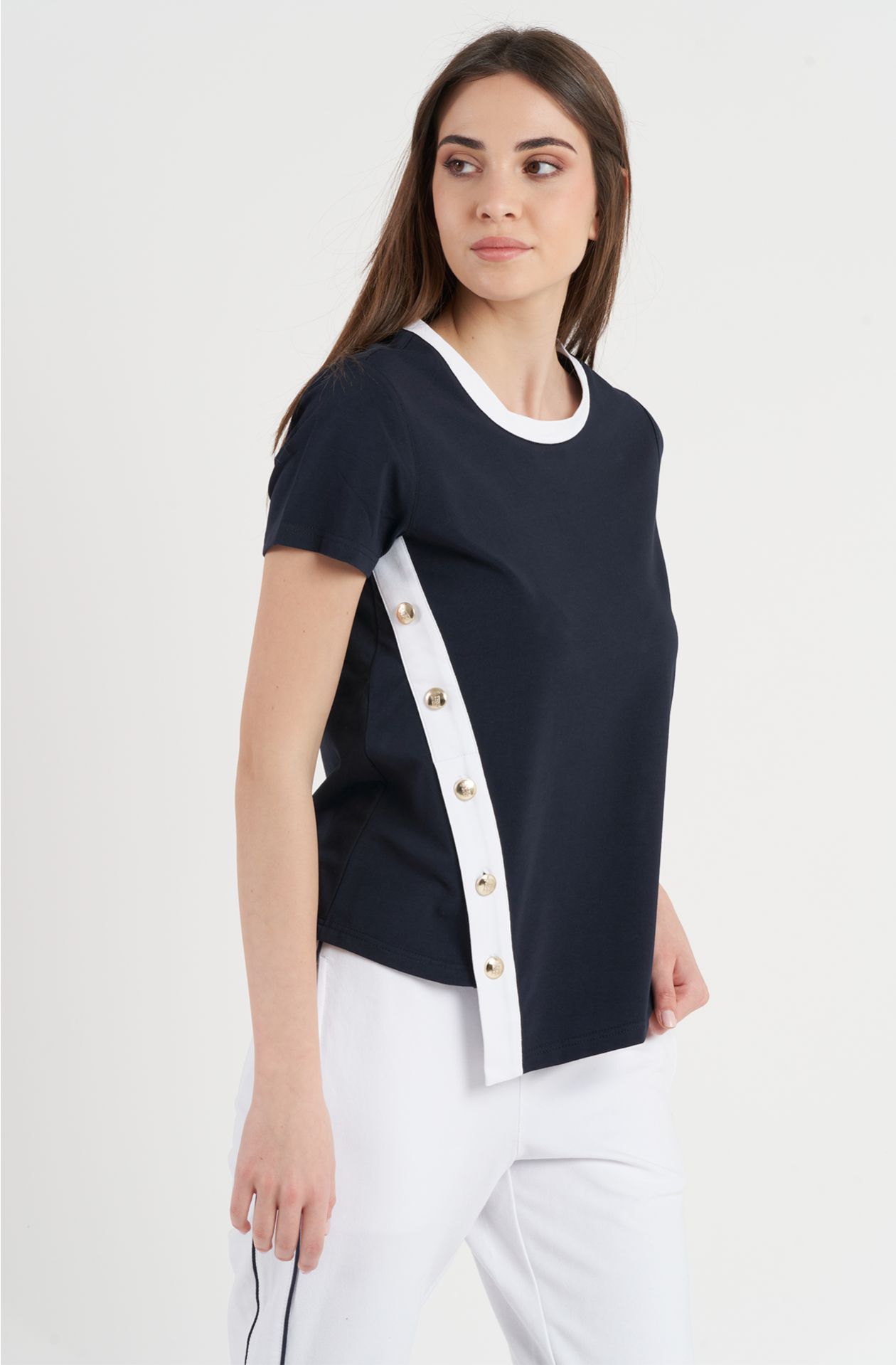 T-shirt donna in cotone jersey